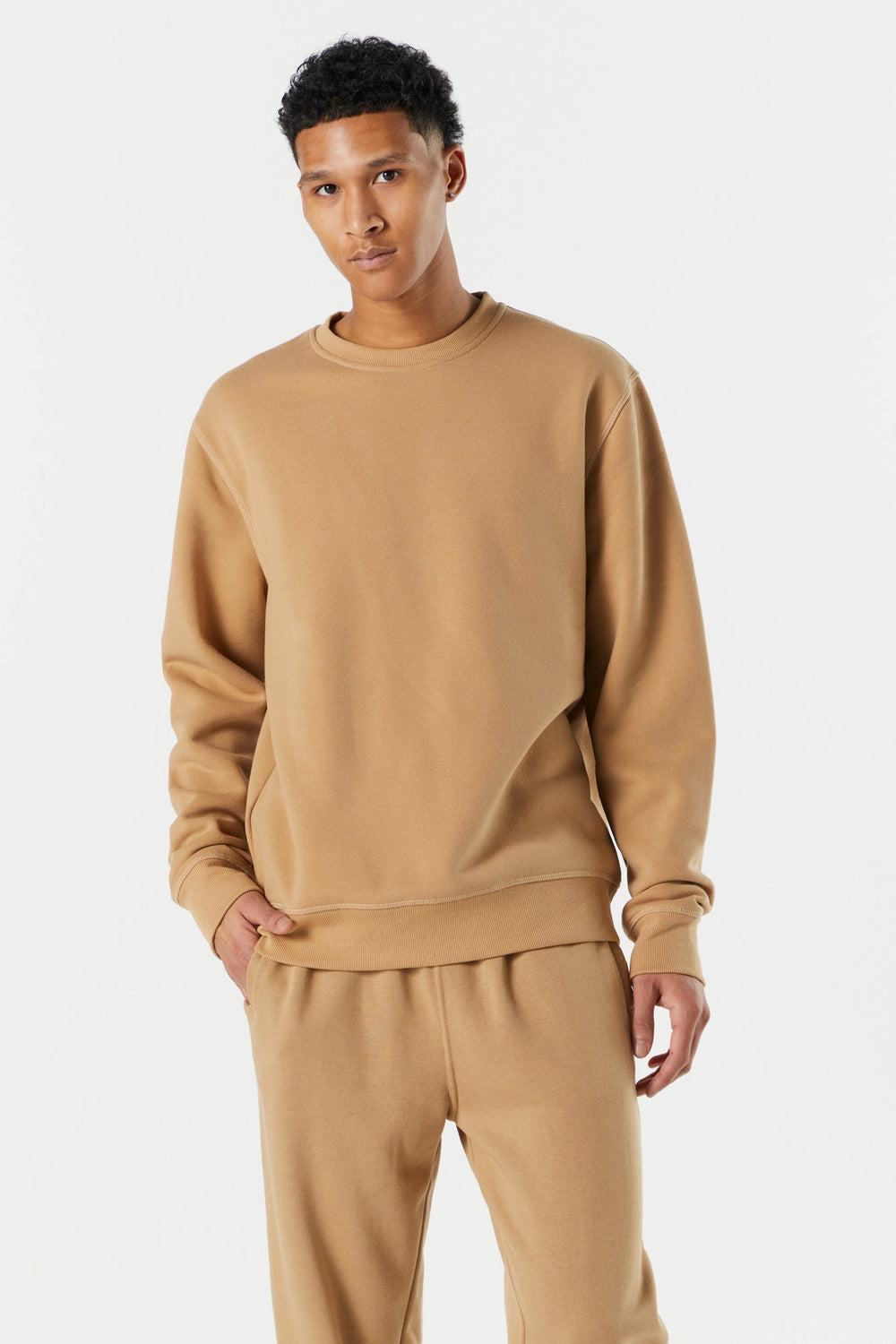 Solid Colored Fleece Sweatshirt Solid Colored Fleece Sweatshirt 7