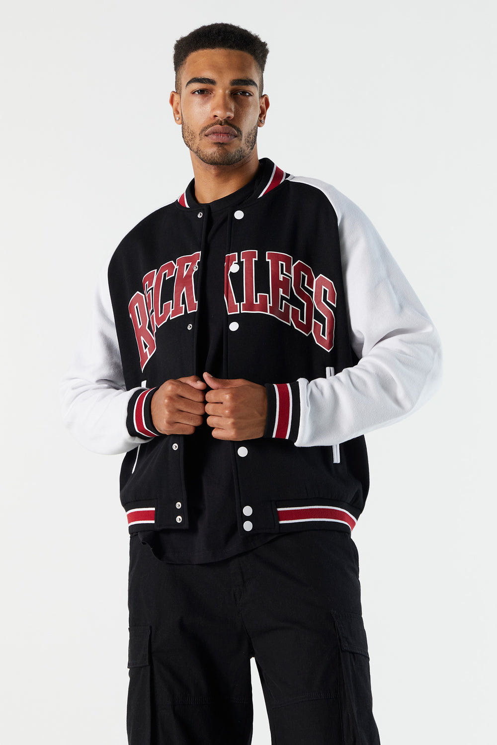 Reckless Embroidered Varsity Jacket Reckless Embroidered Varsity Jacket 2