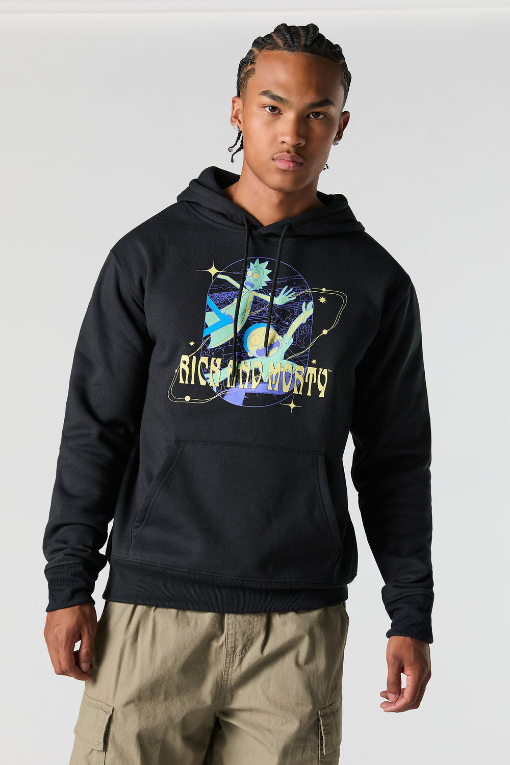 Rick and Morty Graphic Fleece Hoodie Rick and Morty Graphic Fleece Hoodie 1