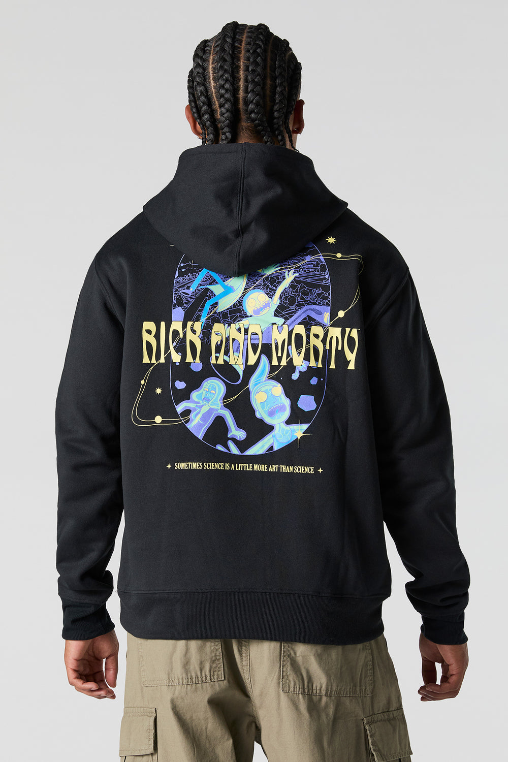 Rick and Morty Graphic Fleece Hoodie Rick and Morty Graphic Fleece Hoodie 2