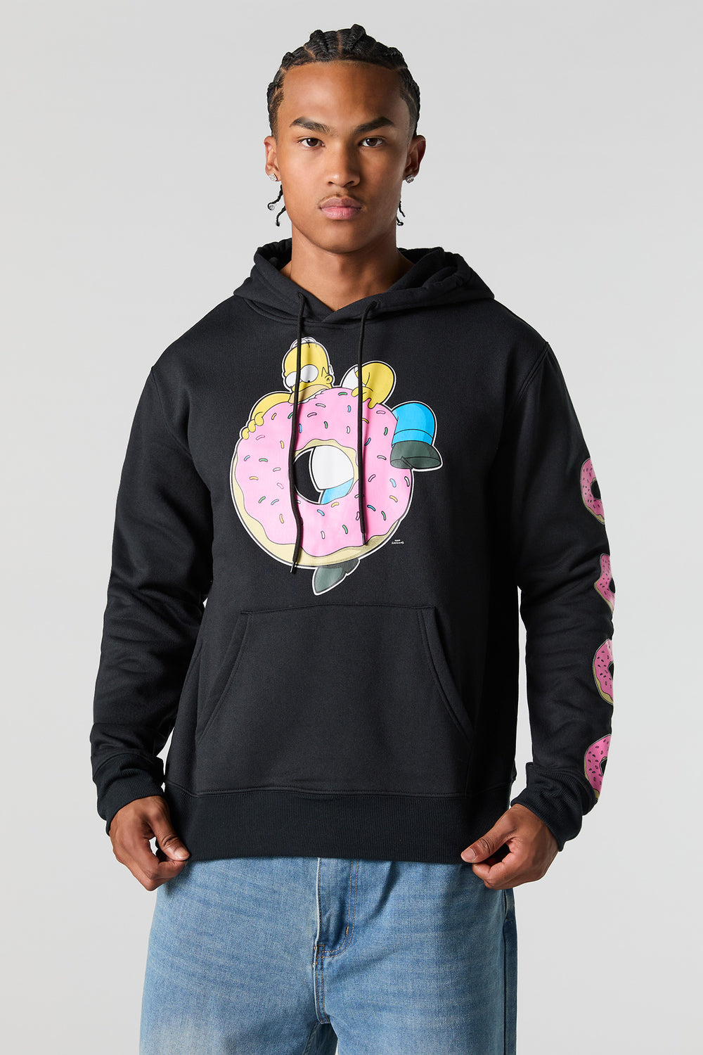 Homer Simpson Graphic Fleece Hoodie Homer Simpson Graphic Fleece Hoodie 1