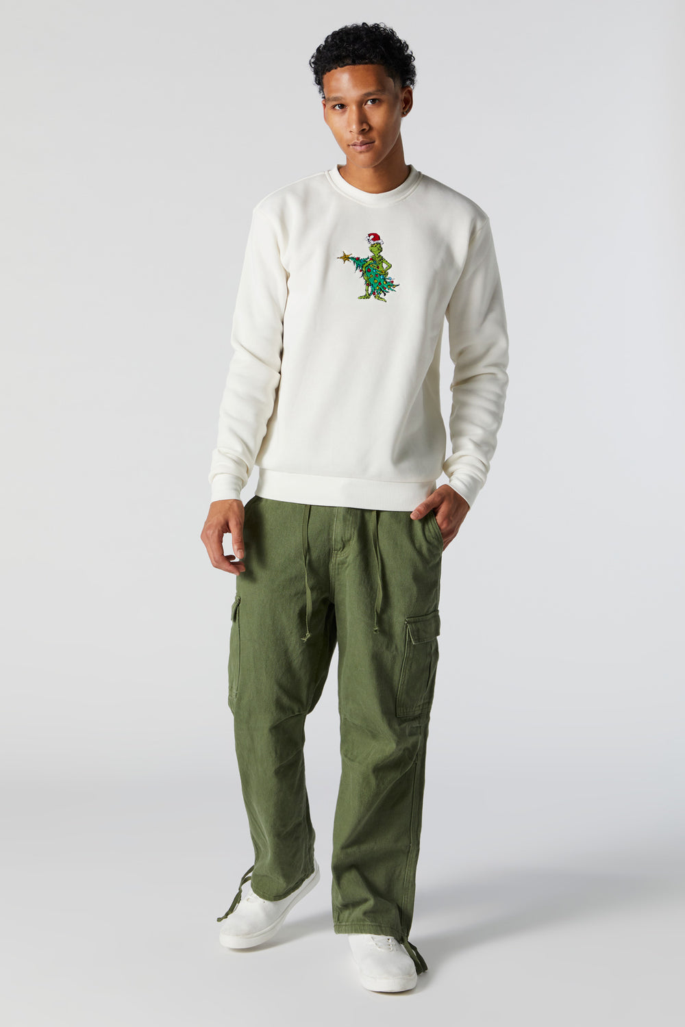 The Grinch Embroidered Fleece Sweatshirt The Grinch Embroidered Fleece Sweatshirt 3