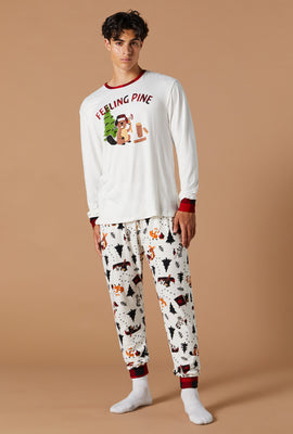 Matching the Family Wildlife 2 Piece Pajama Set
