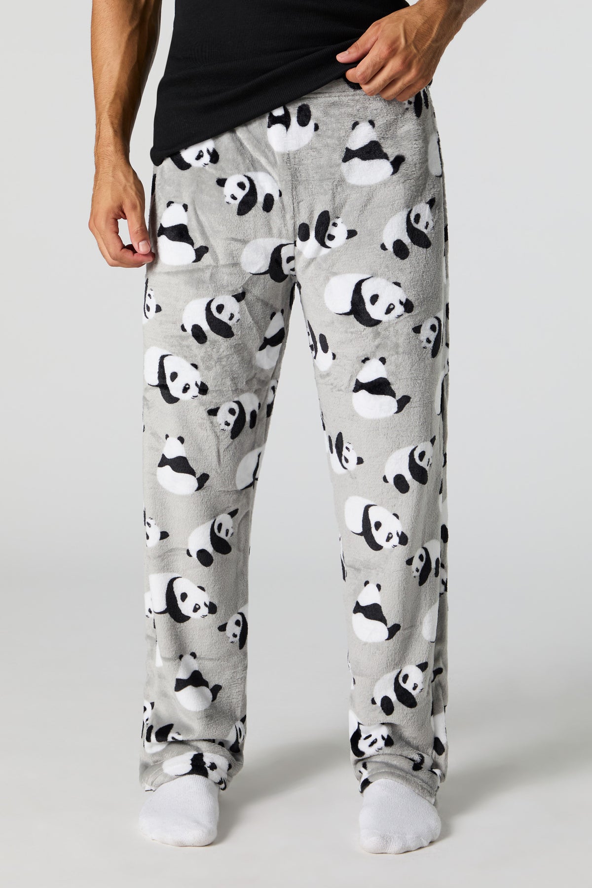 Printed Plush Pajama Pant