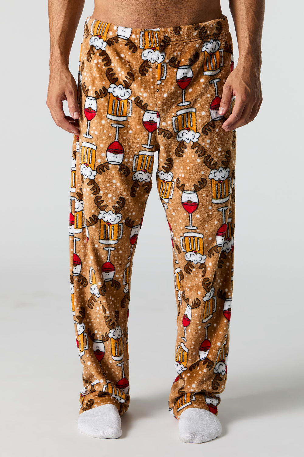 Christmas Print Plush Pajama Pant Christmas Print Plush Pajama Pant 4