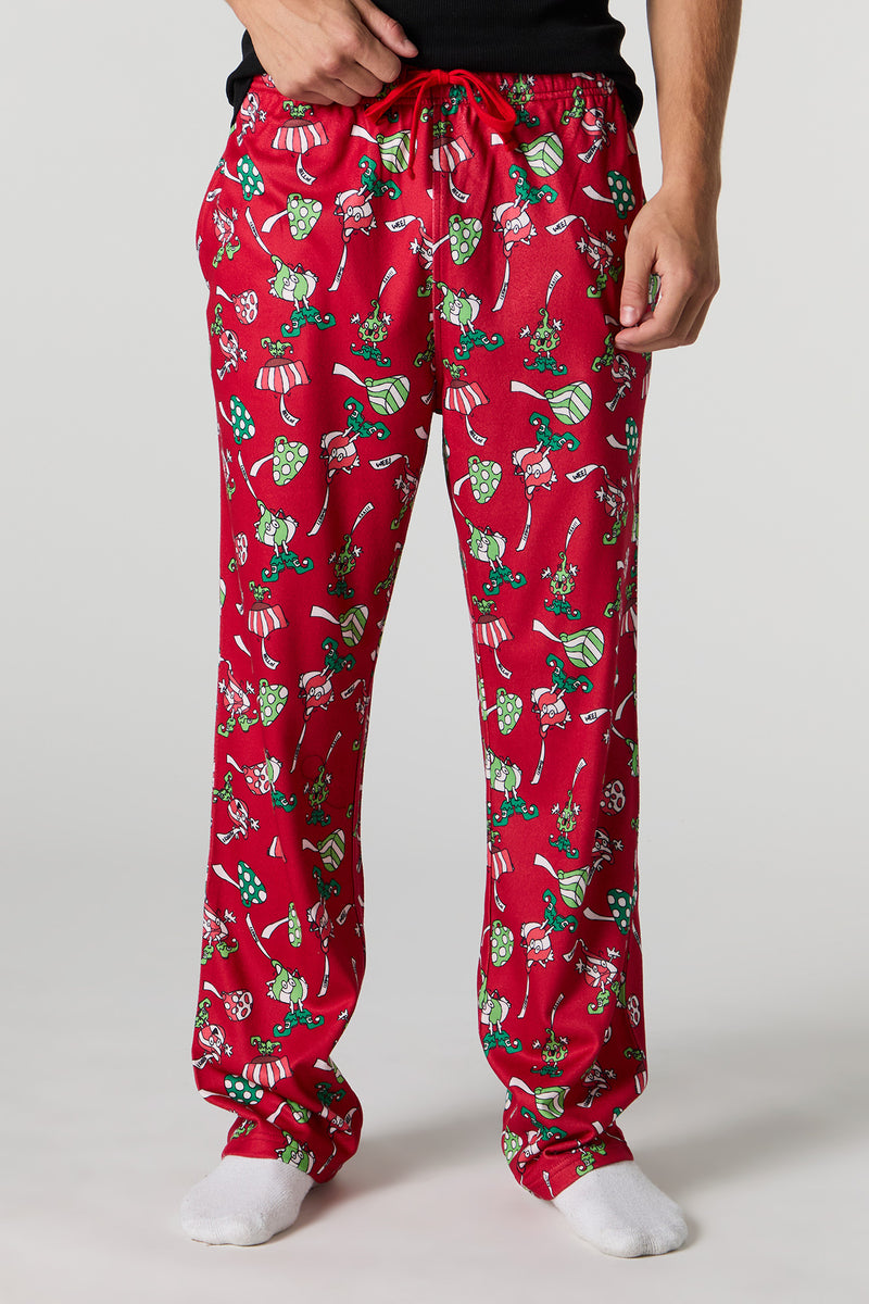 Christmas Print Pajama Bottom