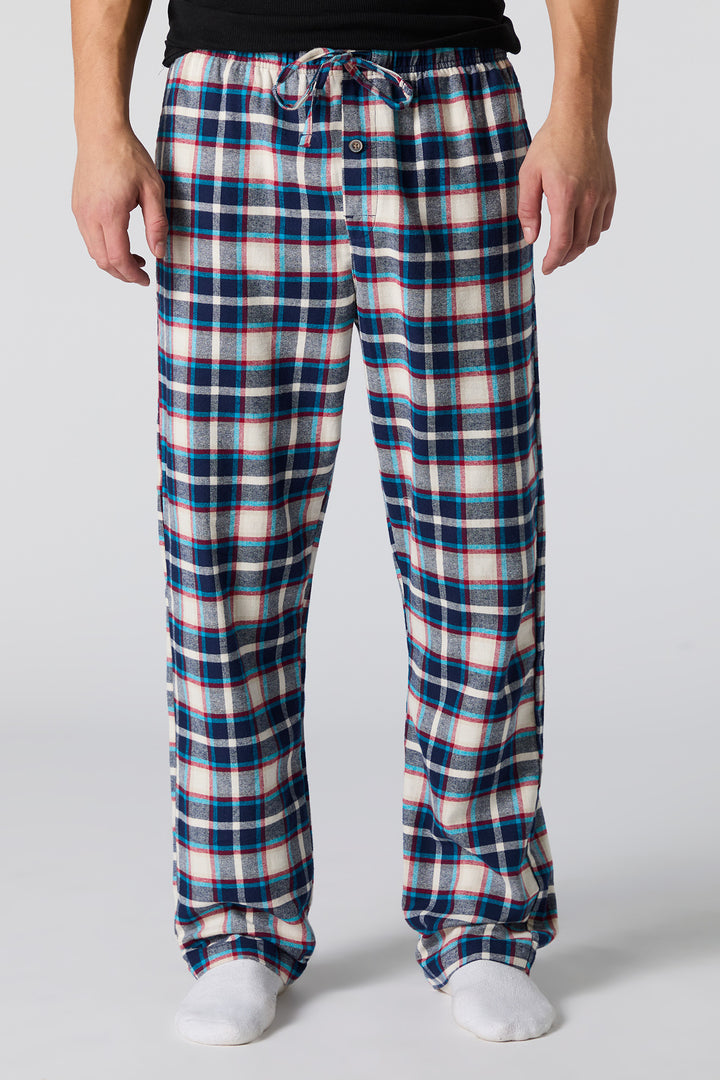 Plaid Flannel Pajama Bottom