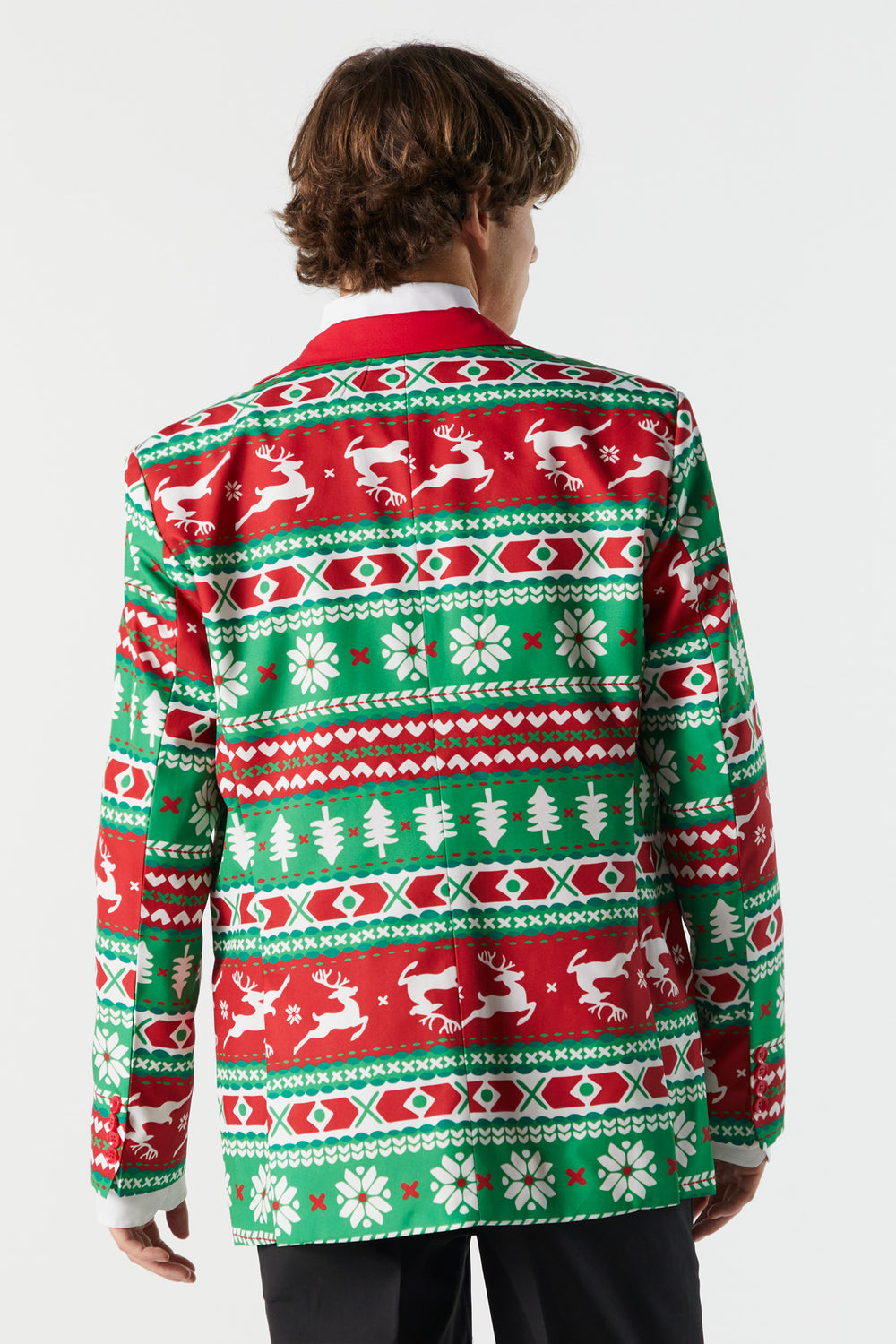 Xmas Fairisle Print Blazer Xmas Fairisle Print Blazer 2