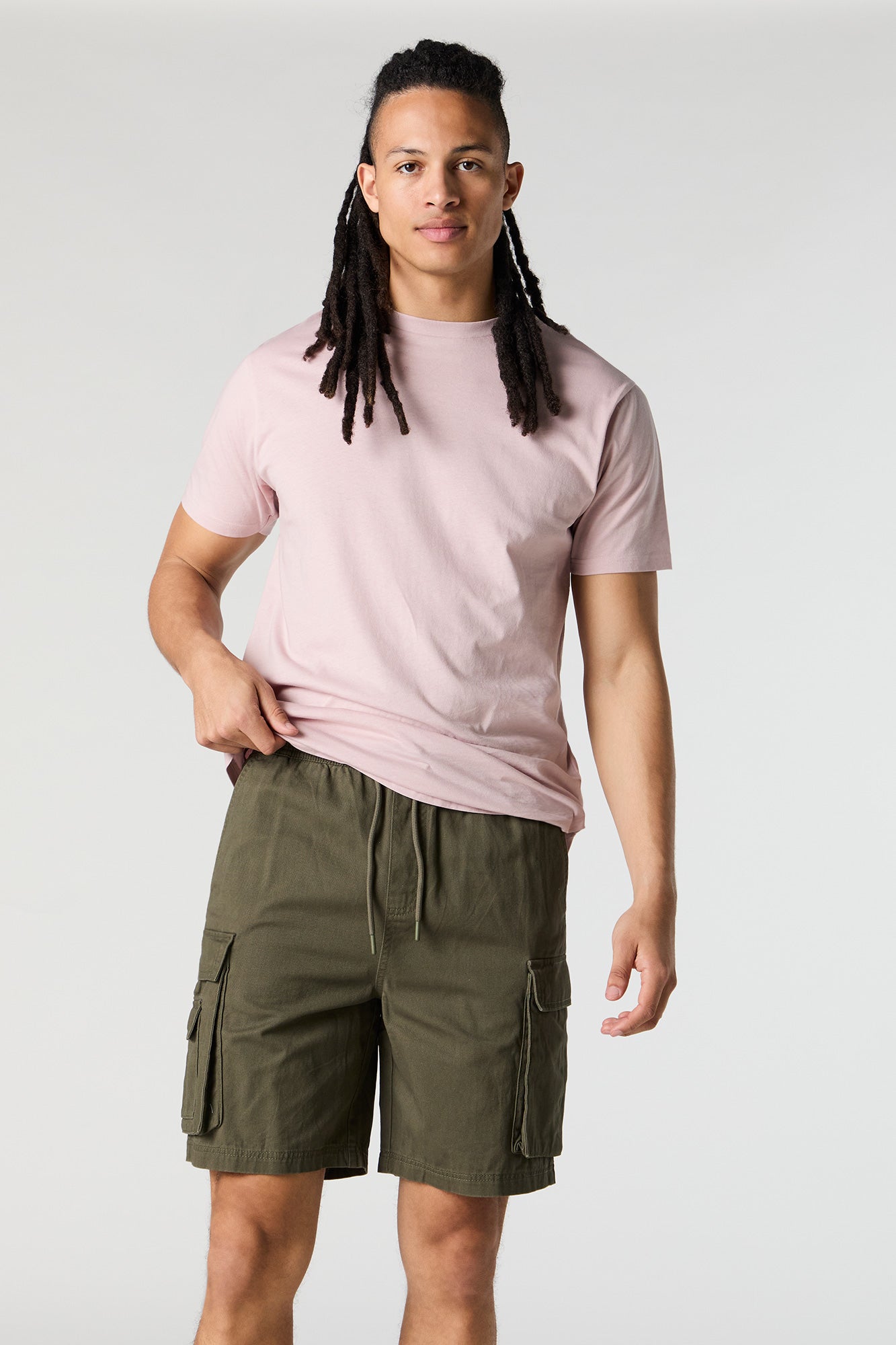 Triple Pocket Drawstring Cargo Short