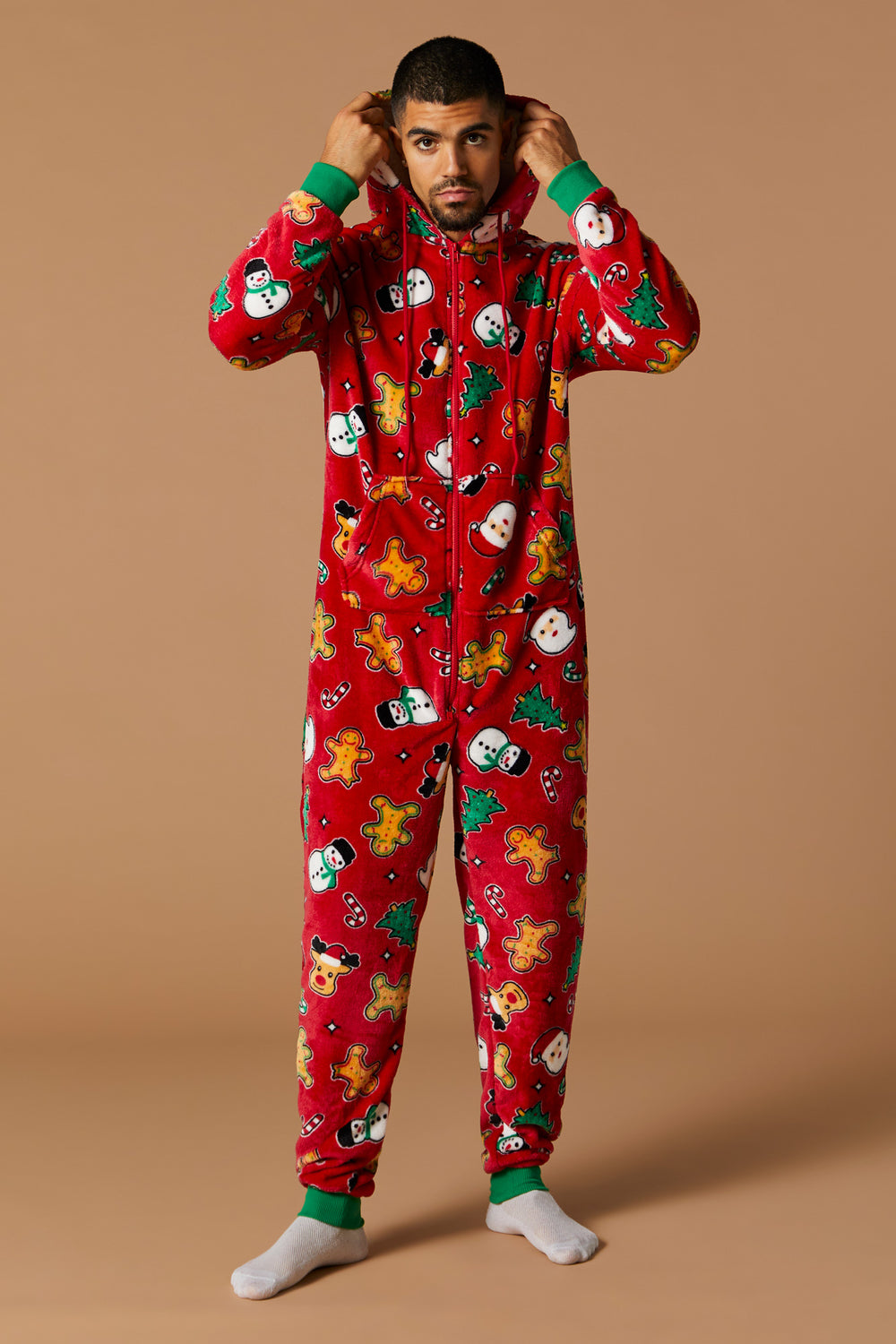 Unisex Matching the Family Holiday Plush Onesie Unisex Matching the Family Holiday Plush Onesie 3