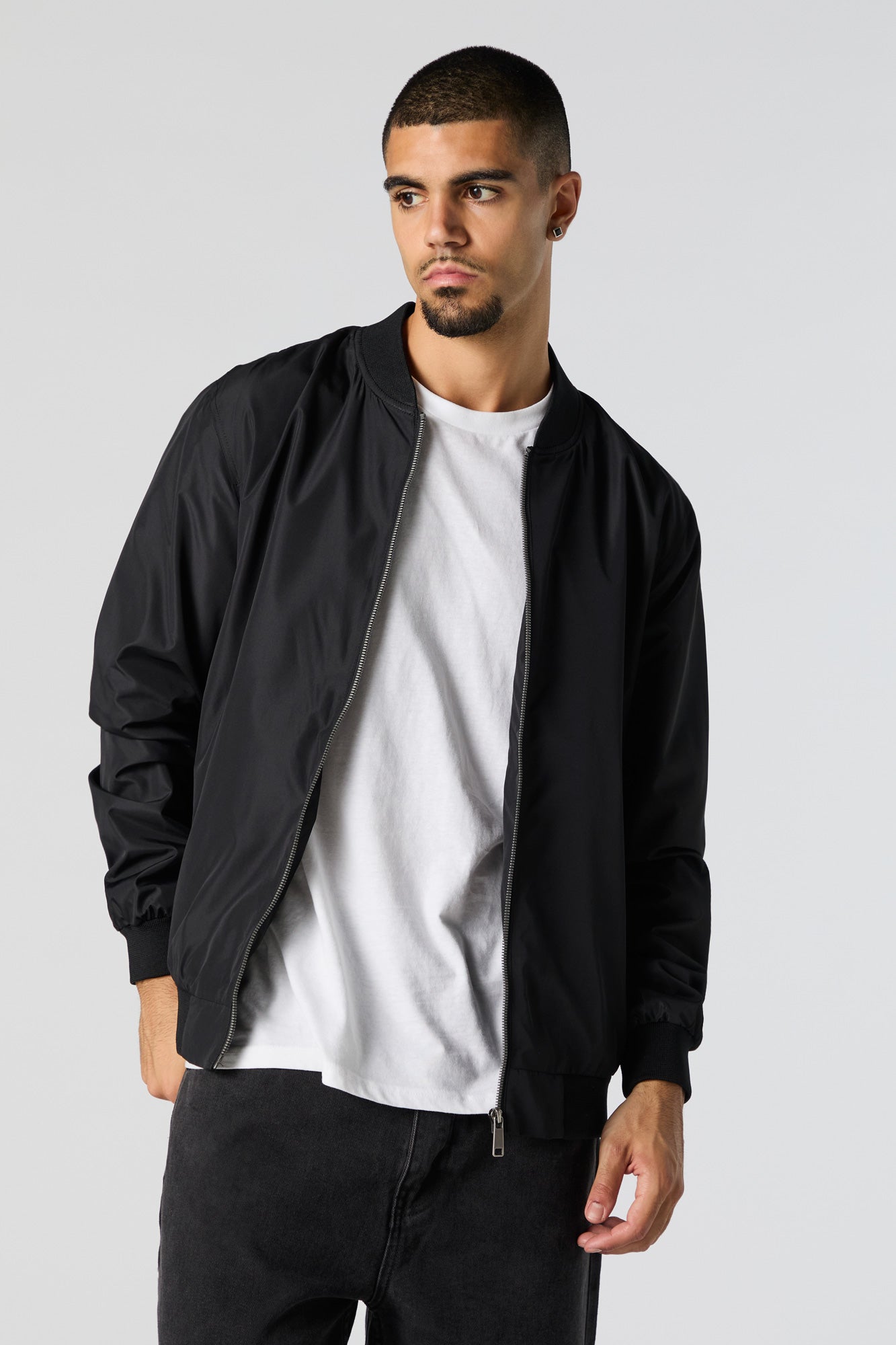 Nylon Bomber Jacket