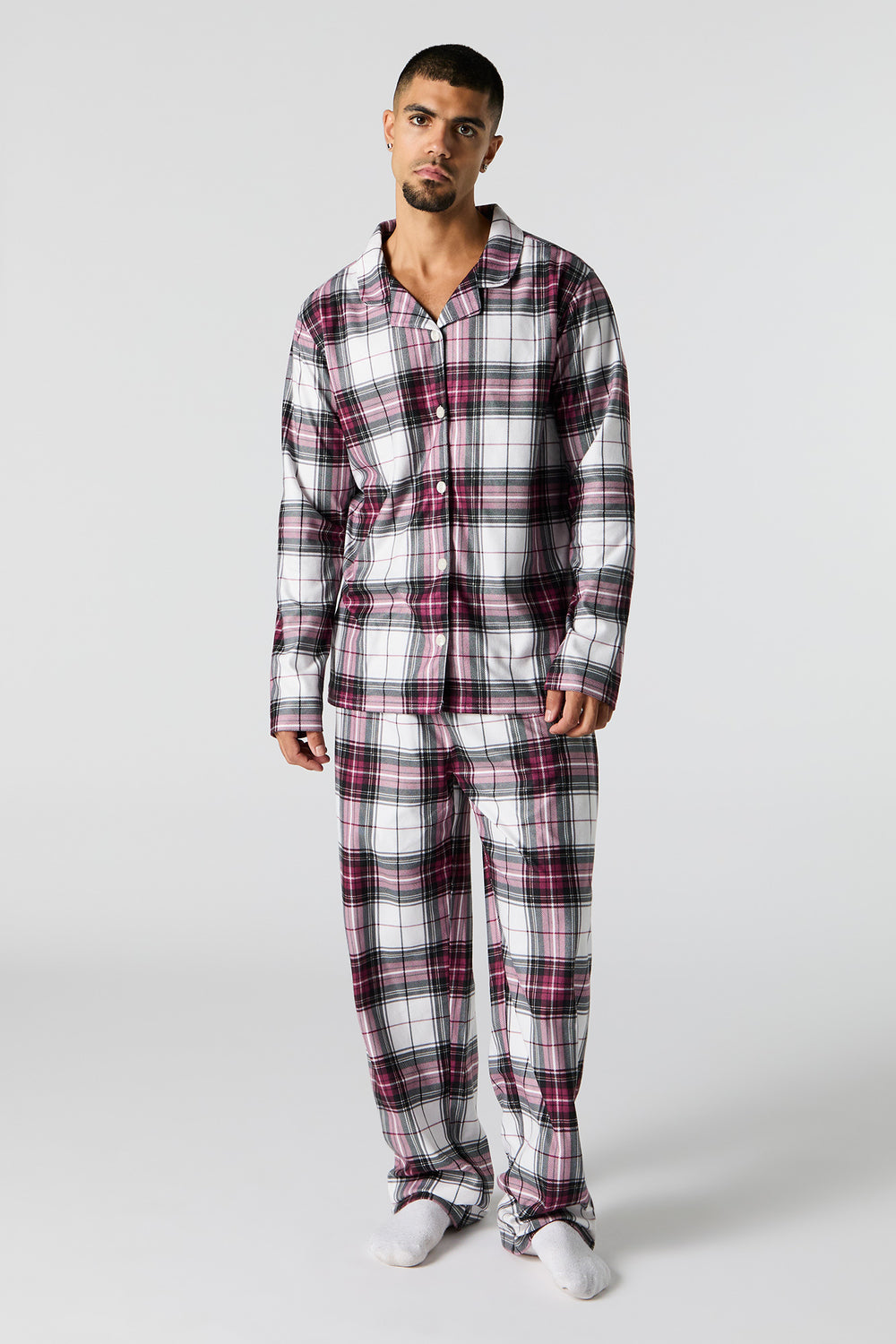 Mens Matching the Family Plaid Flannel 2 Piece Pajama Set Mens Matching the Family Plaid Flannel 2 Piece Pajama Set 2