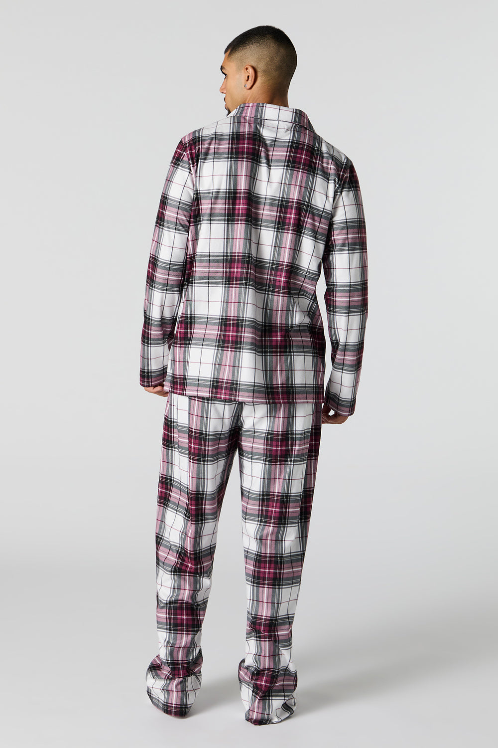 Mens Matching the Family Plaid Flannel 2 Piece Pajama Set Mens Matching the Family Plaid Flannel 2 Piece Pajama Set 5