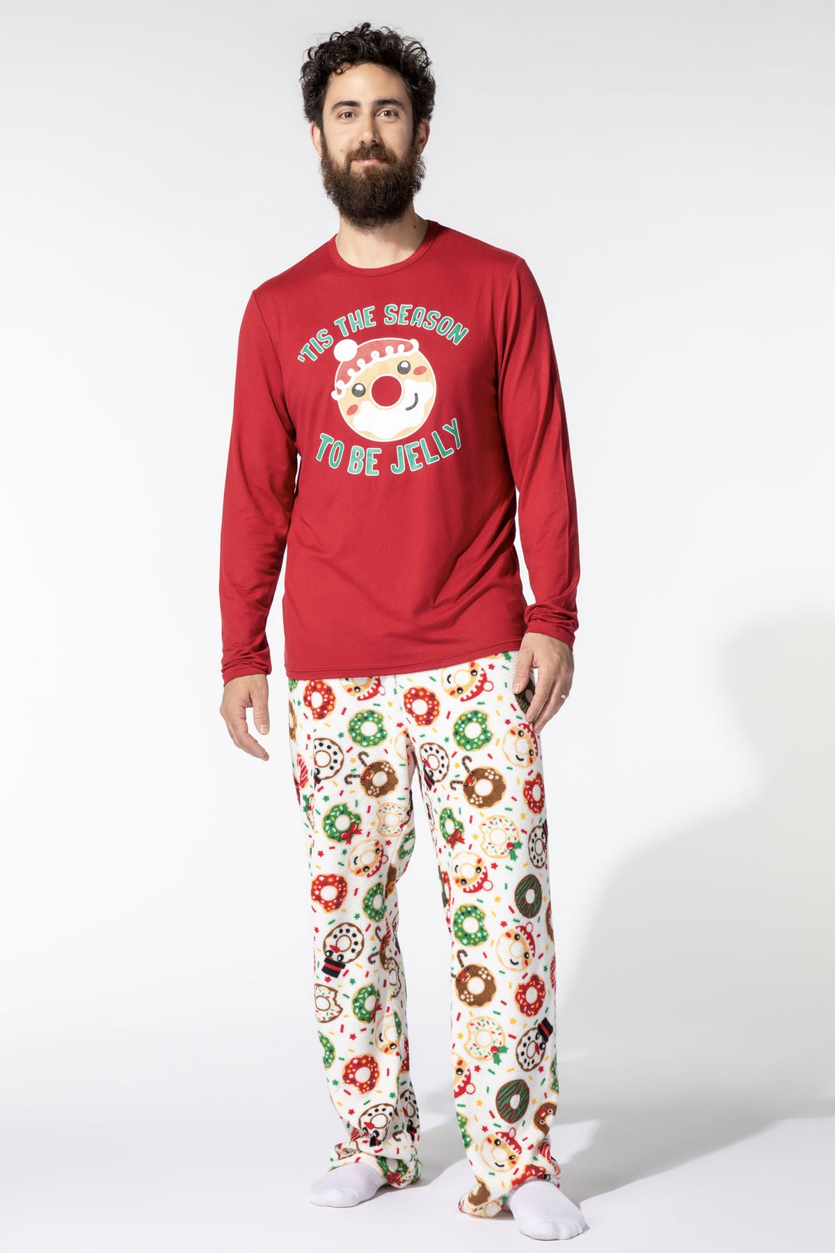 Mens Matching the Family Donut Dreams 2 Piece Pajama Set