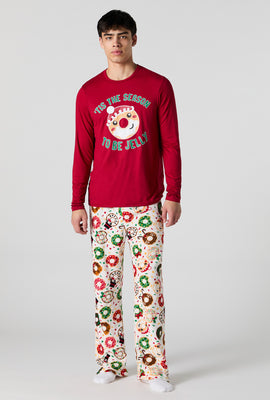 Mens Matching the Family Donut Dreams 2 Piece Pajama Set