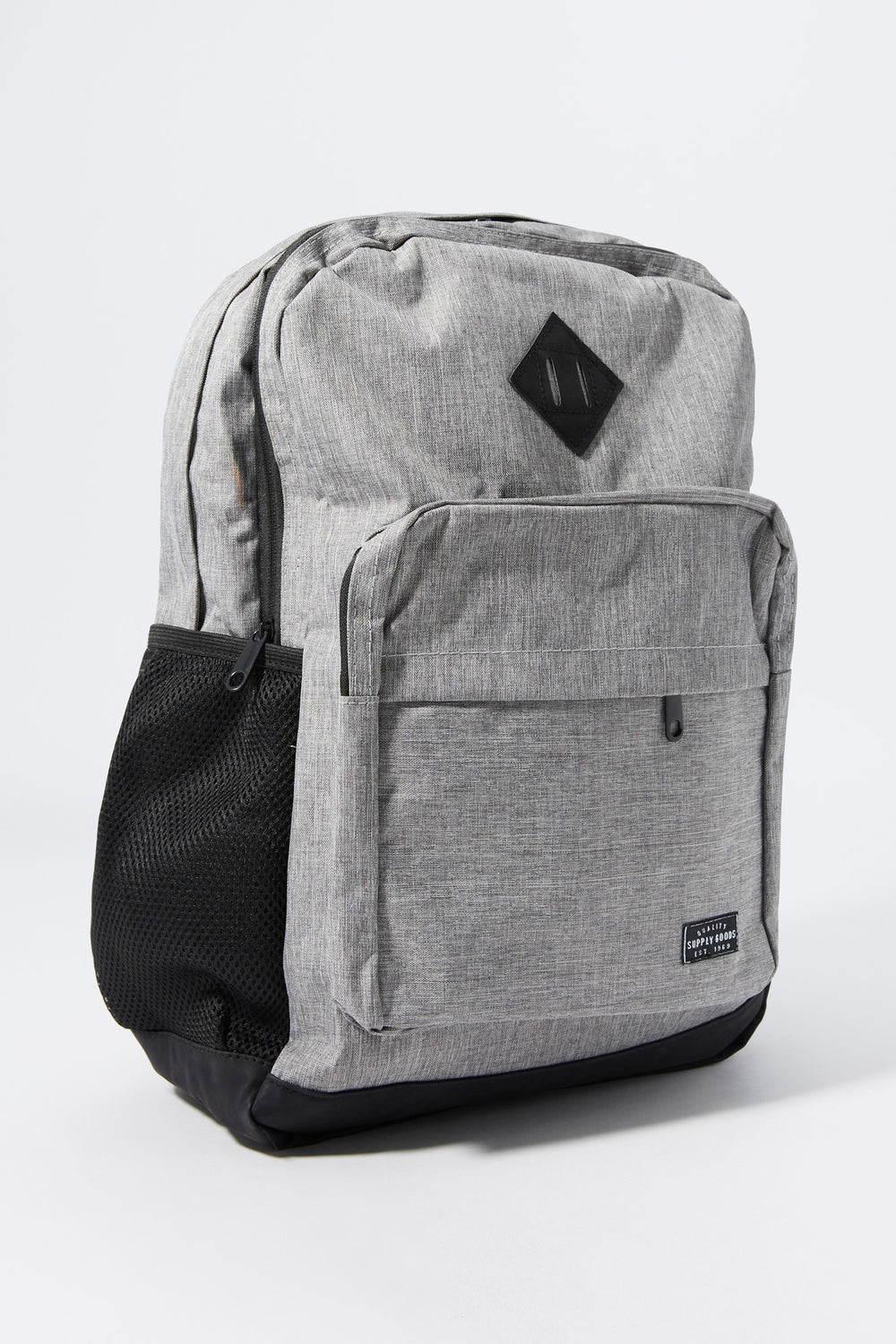 Heather Grey Multi Compartment Backpack Heather Grey Multi Compartment Backpack 2