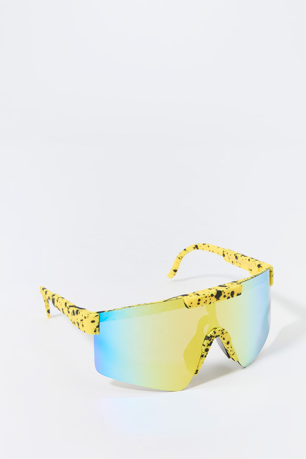 Paint Splatter Print Tinted Shield Sunglasses Paint Splatter Print Tinted Shield Sunglasses 2