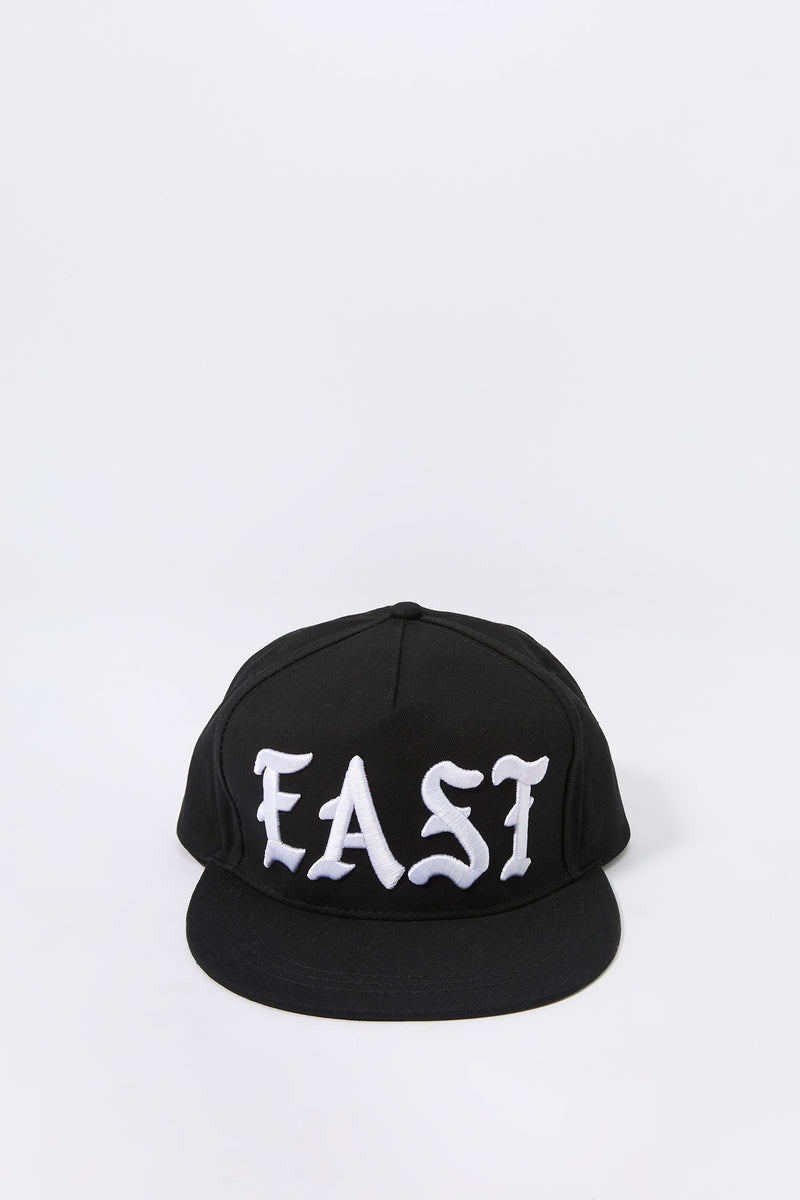 East Embroidered Snapback Hat