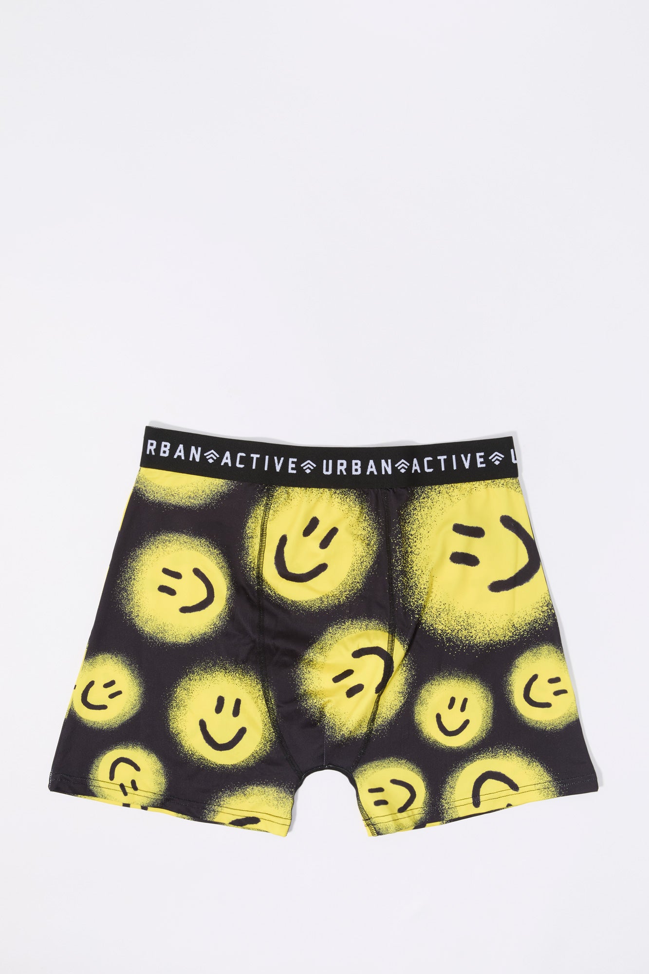 Happy Face Print Boxer Brief