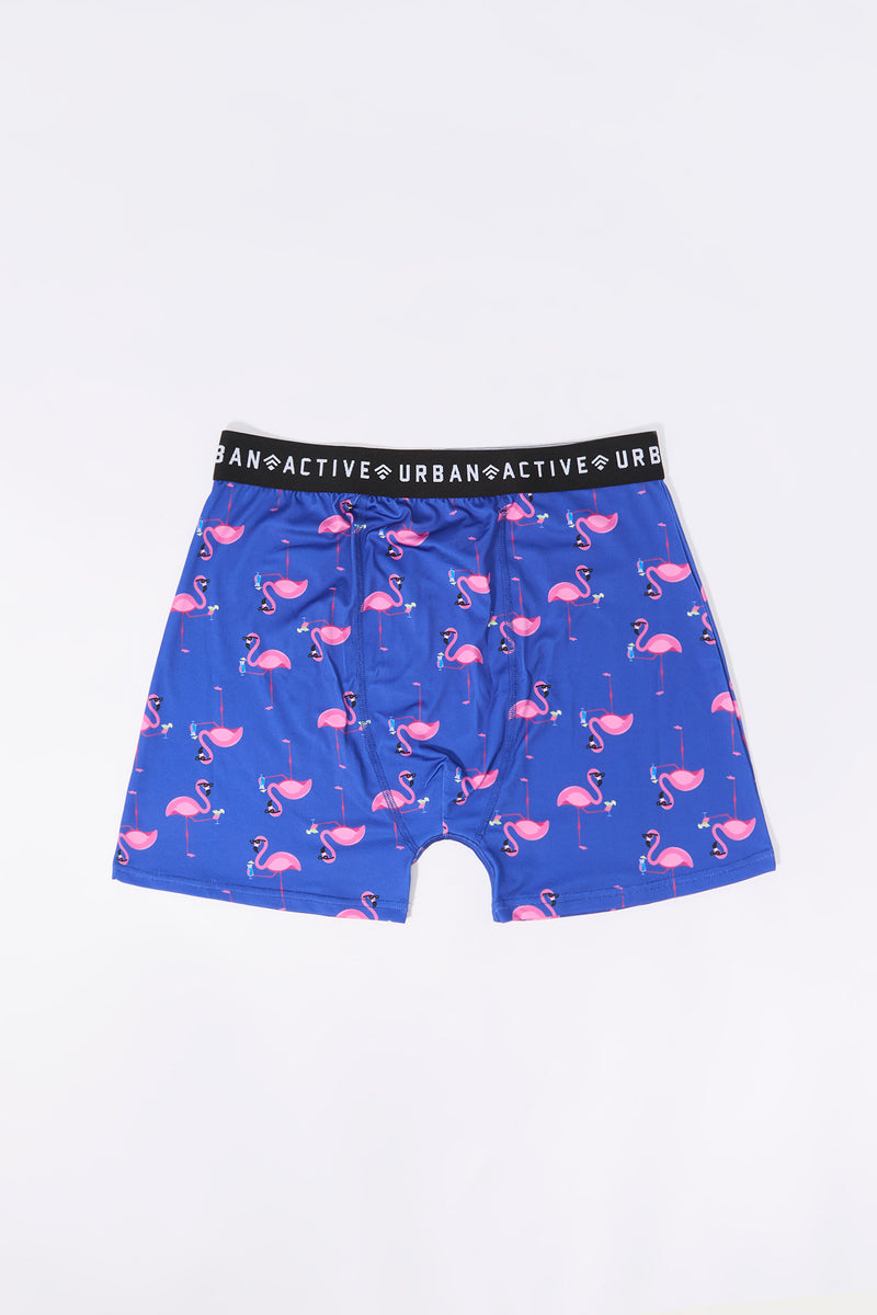 Flamingo Print Boxer Brief