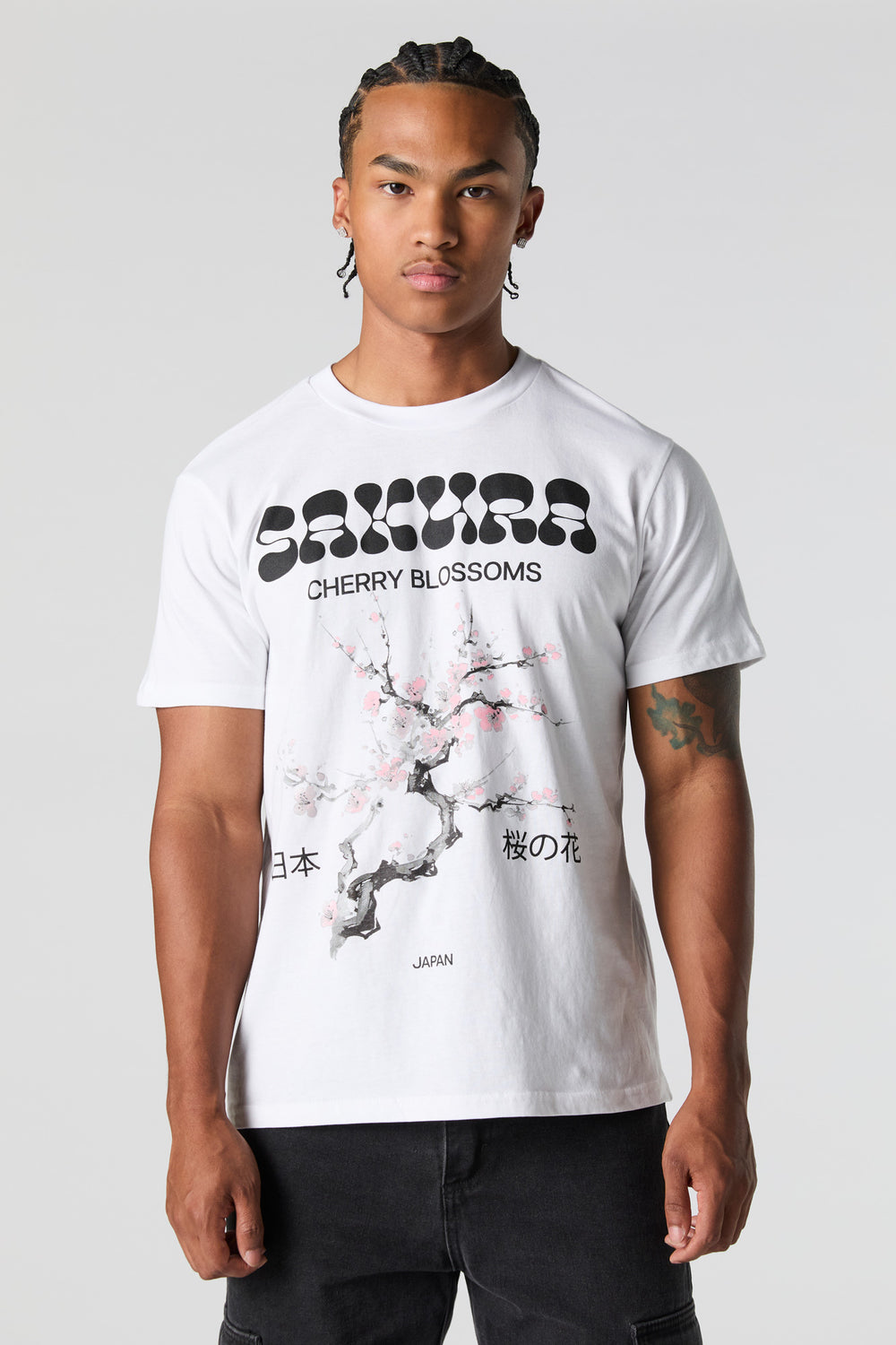 Sakura Cherry Blossoms Graphic T-Shirt Sakura Cherry Blossoms Graphic T-Shirt 1