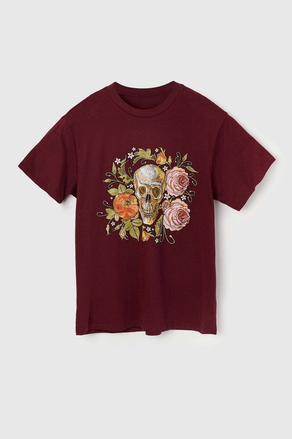 Skull and Roses Graphic T-Shirt Skull and Roses Graphic T-Shirt 4