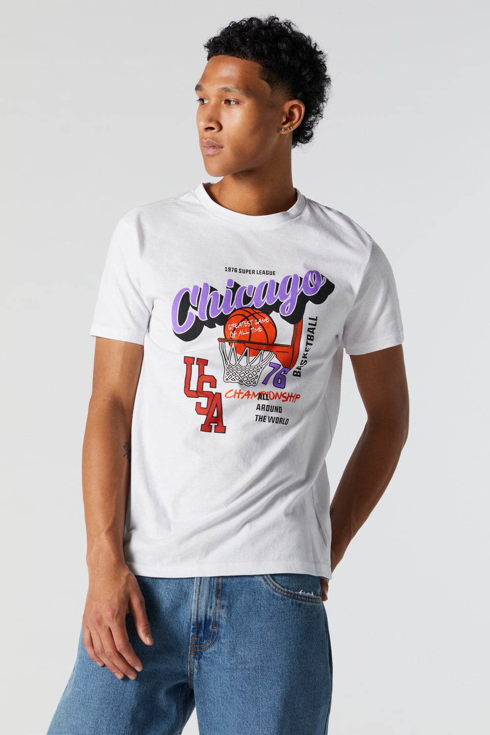 Chicago Basketball Graphic T-Shirt Chicago Basketball Graphic T-Shirt 1