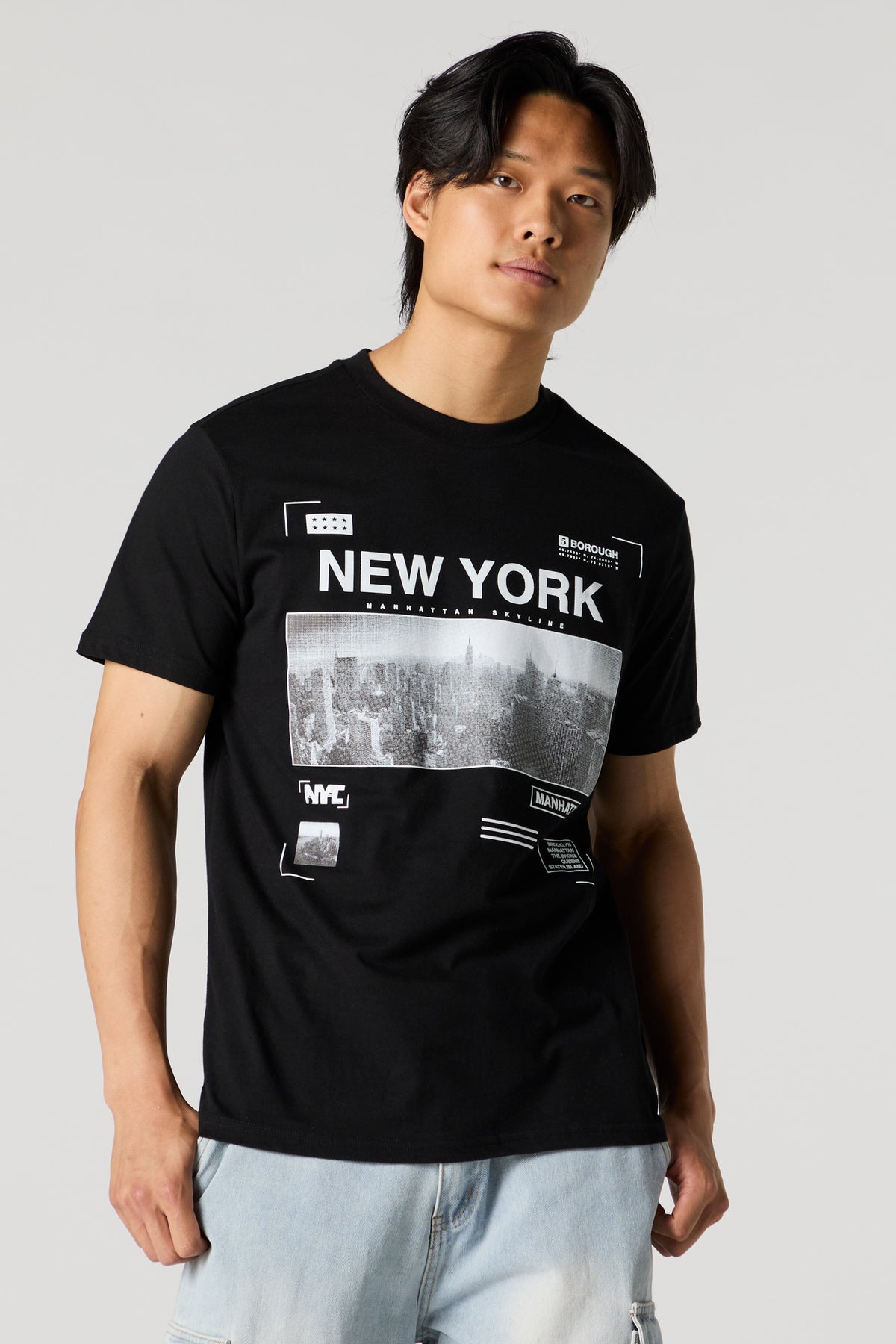 Manhattan Skyline Graphic T-Shirt