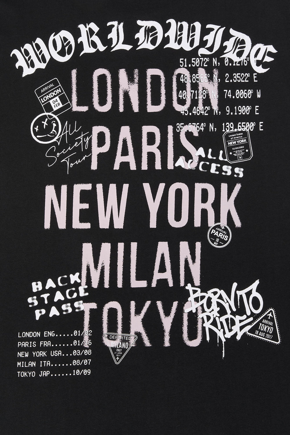 Worldwide Tour Graphic T-Shirt Worldwide Tour Graphic T-Shirt 4