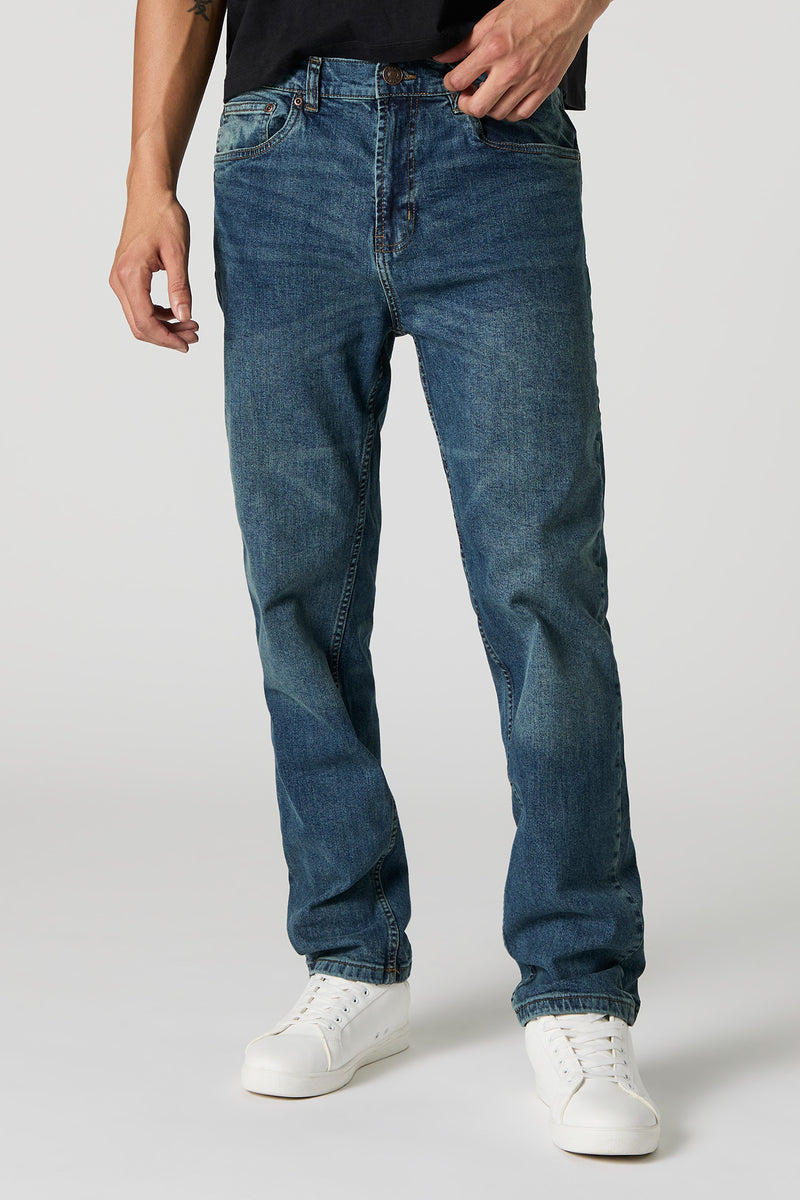 Medium Vintage Wash Straight Leg Jean