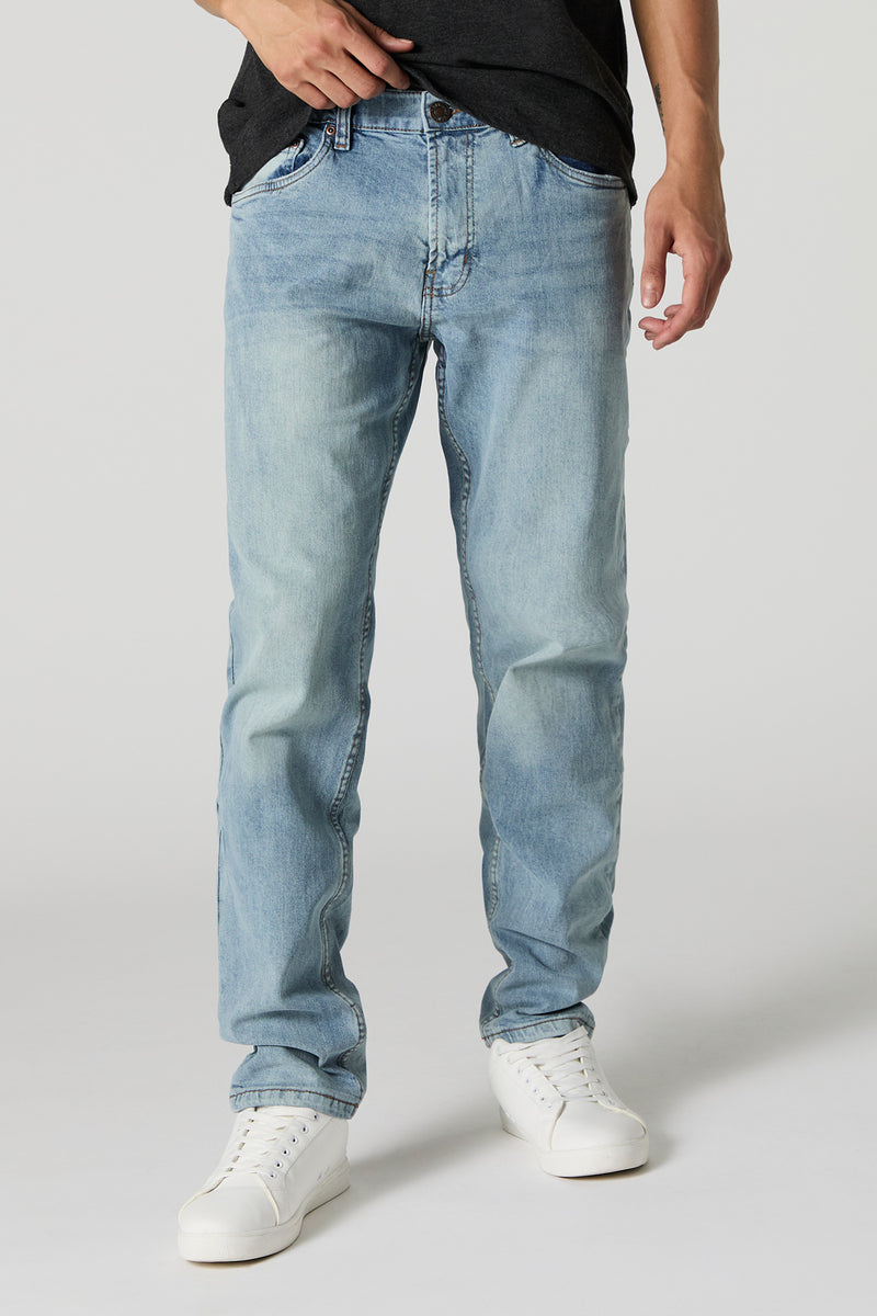 Light Vintage Wash Straight Leg Jean