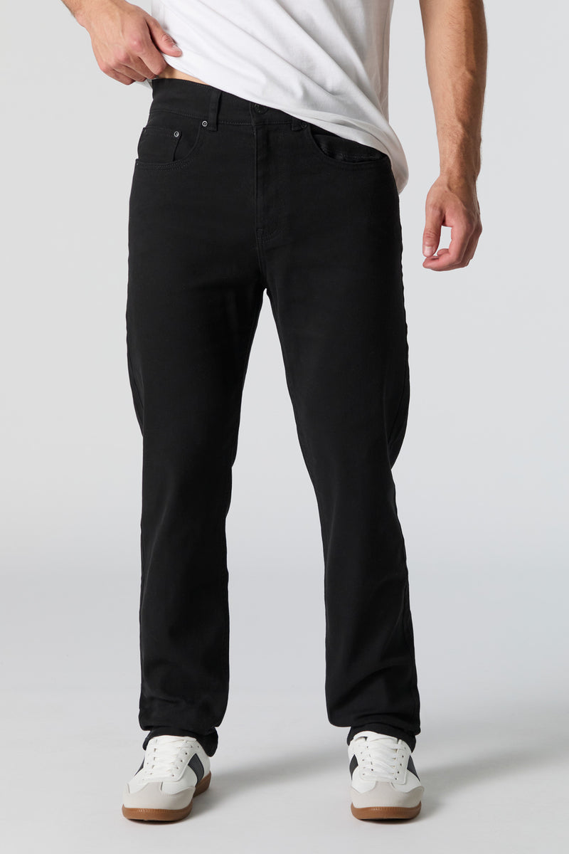 Black Wash Straight Leg Jean