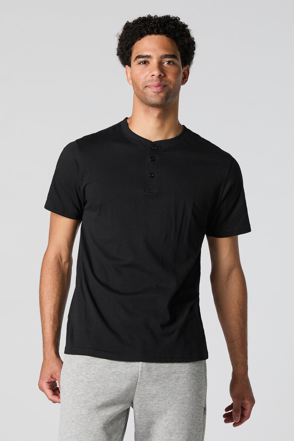 Solid Henley T-Shirt Solid Henley T-Shirt 4