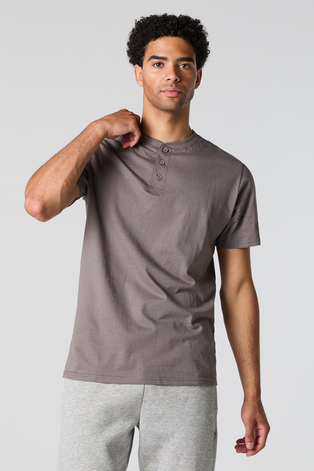 Solid Henley T-Shirt Solid Henley T-Shirt 7