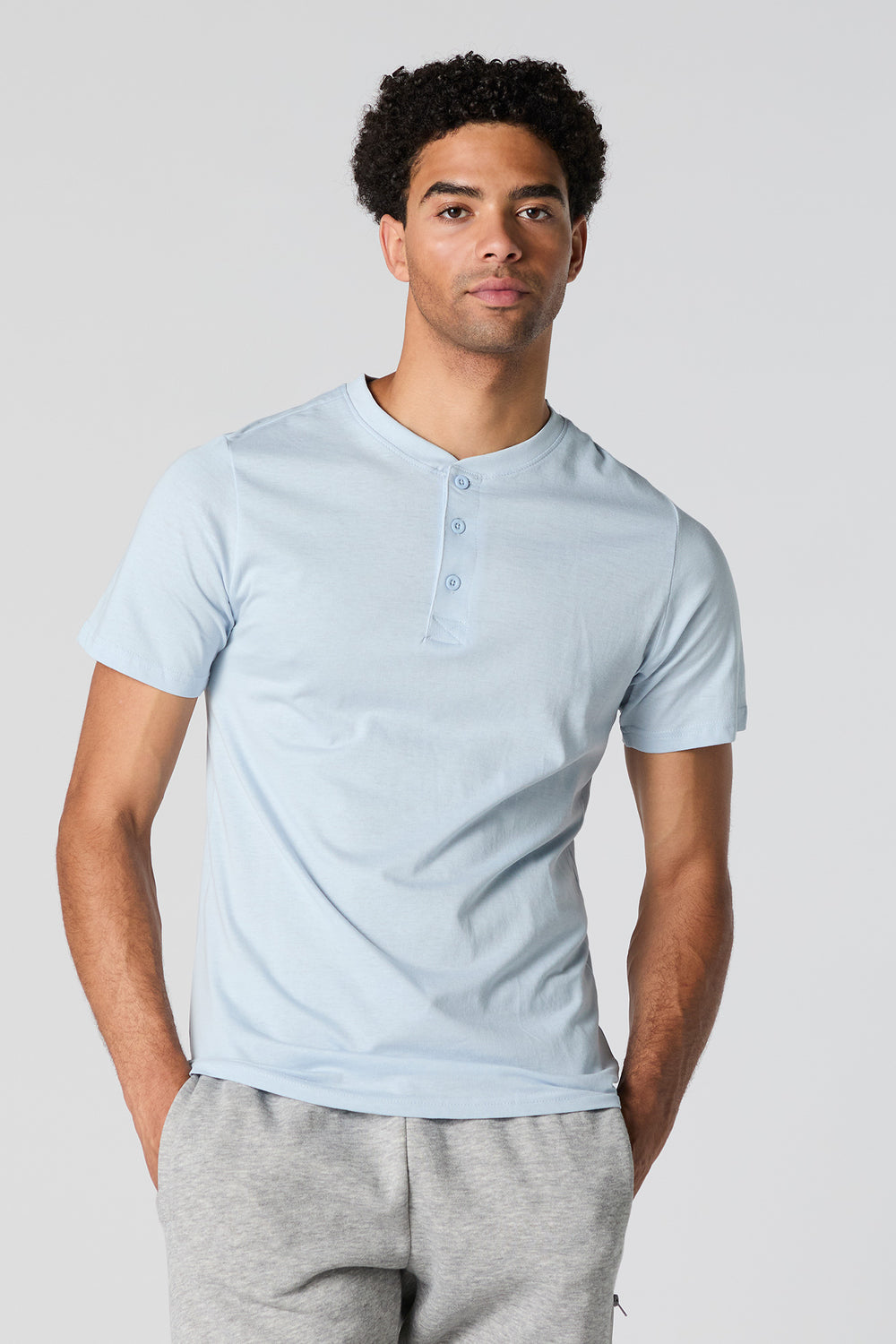 Solid Henley T-Shirt Solid Henley T-Shirt 19