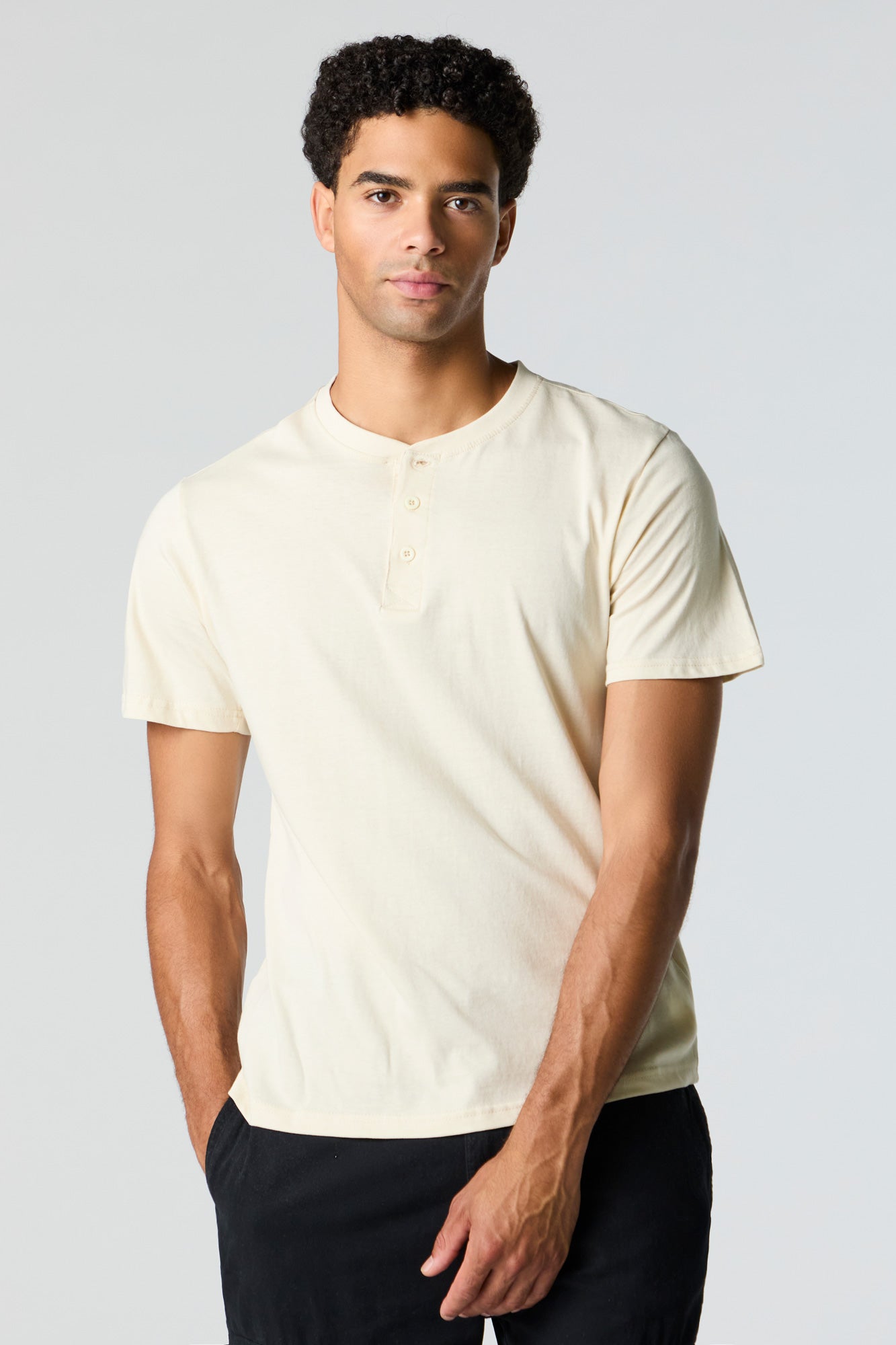 Solid Henley T-Shirt