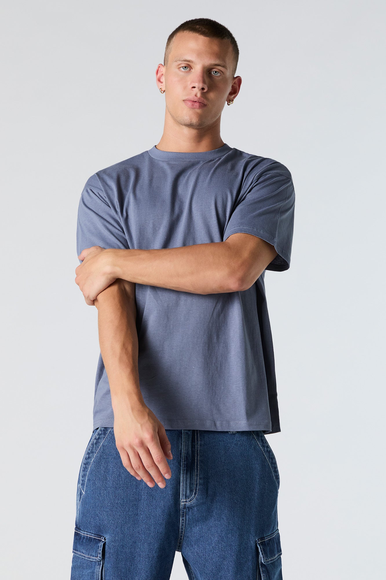 Solid Relaxed Crewneck T-Shirt