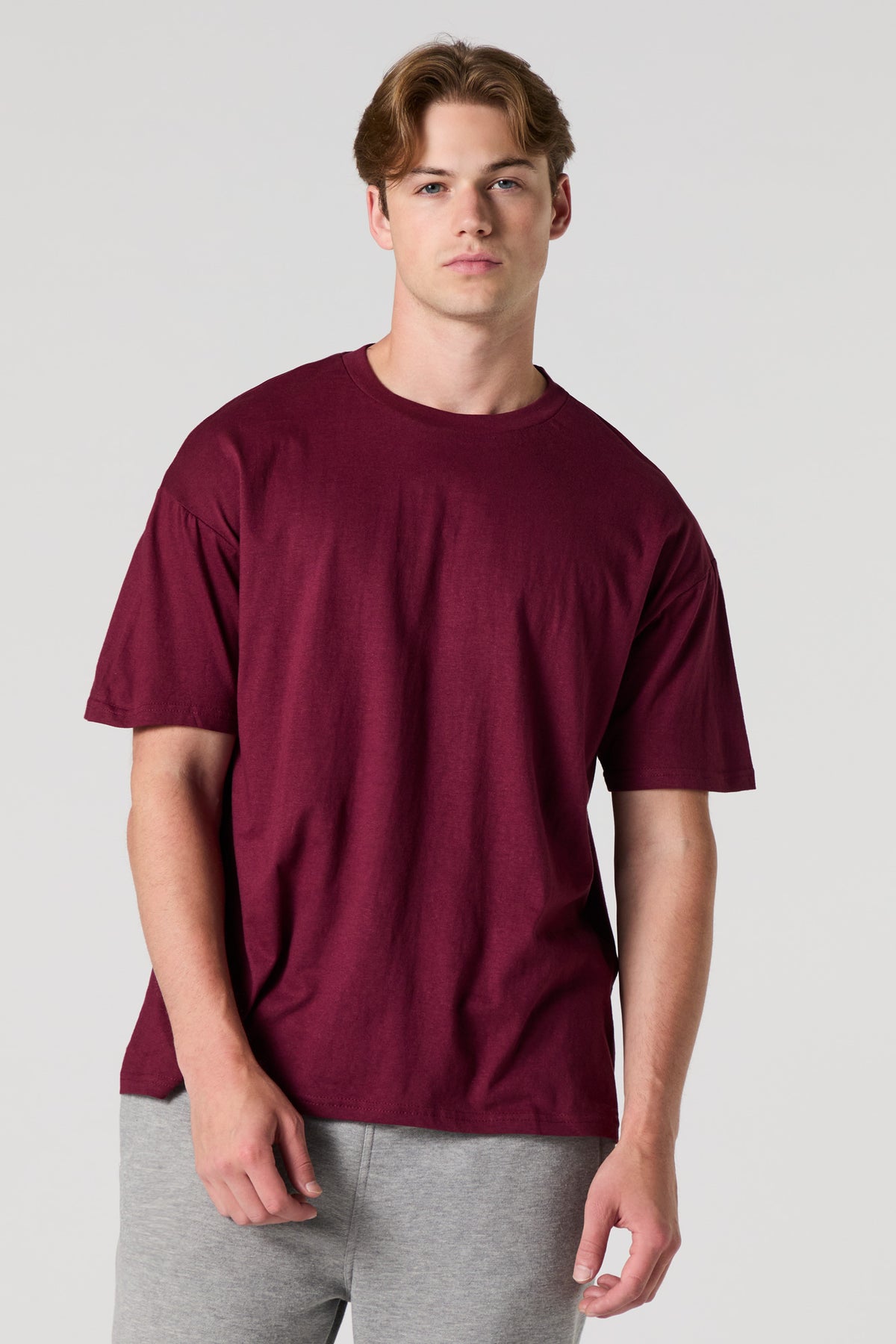 Solid Relaxed Crewneck T-Shirt