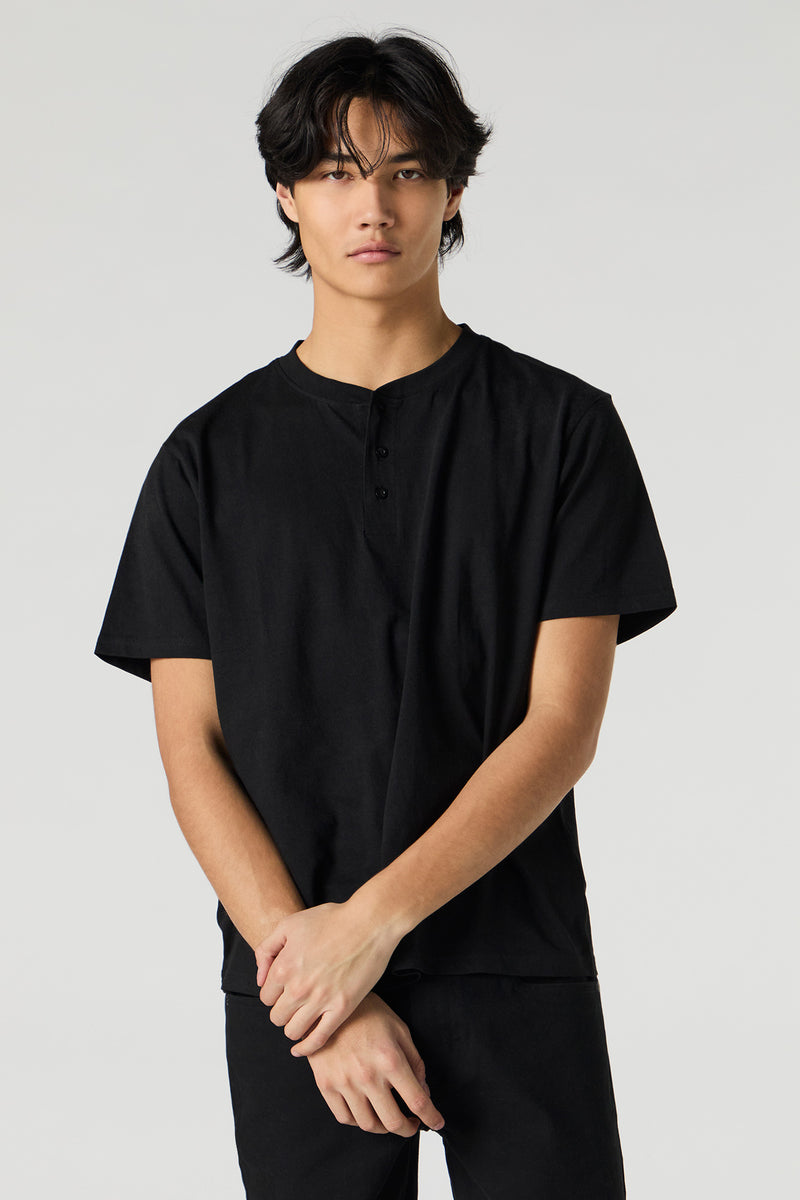 Solid Henley T-Shirt