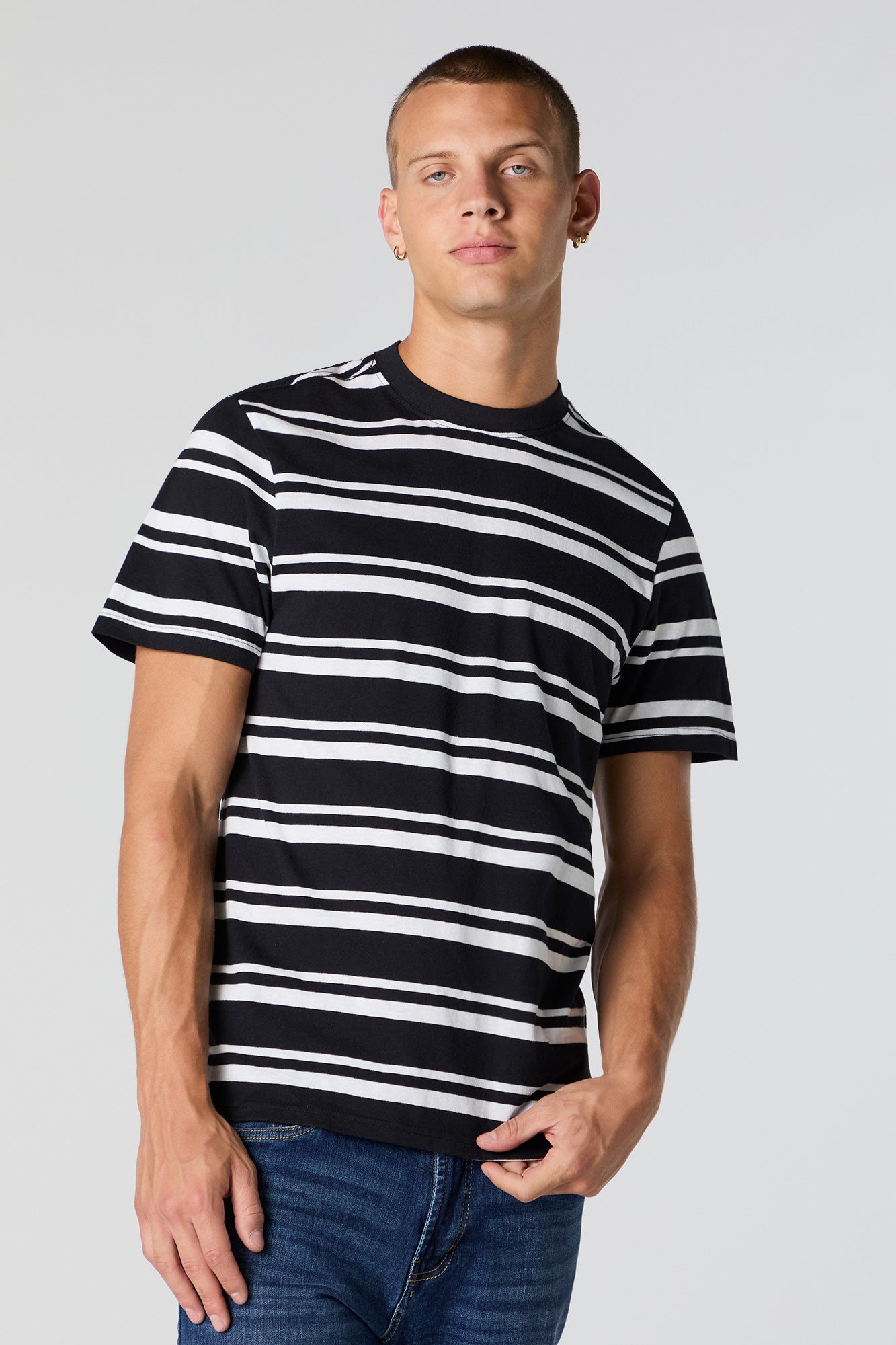 Striped Crewneck T-Shirt