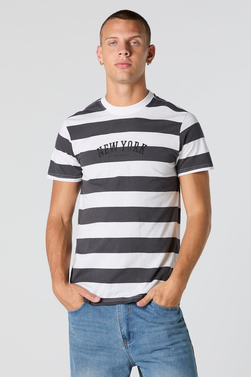 New York Graphic Striped -Shirt