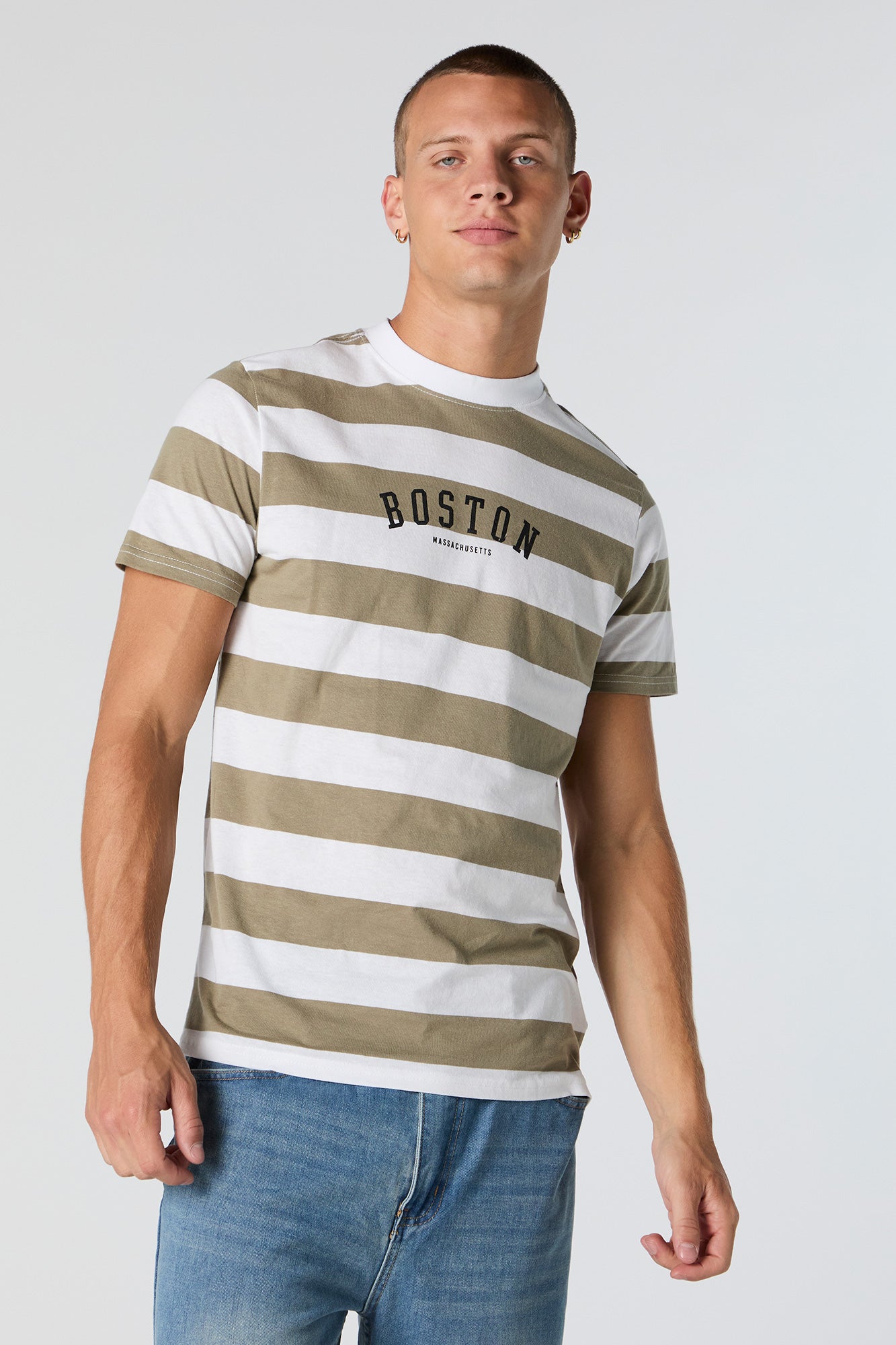 Boston Graphic Striped -Shirt