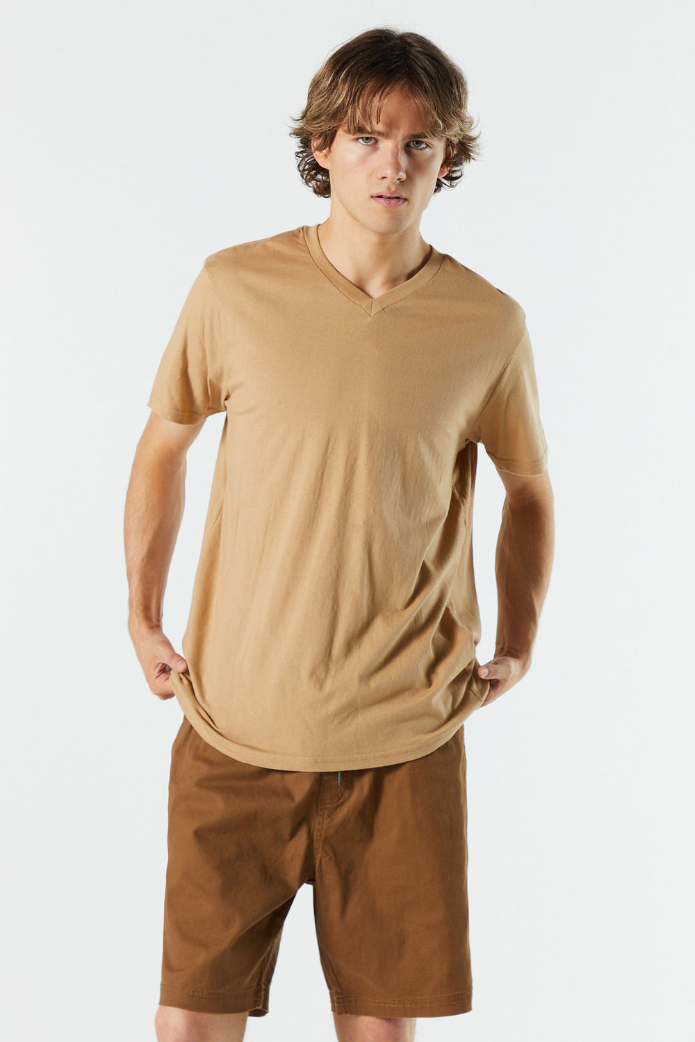 Basic V-Neck T-Shirt Basic V-Neck T-Shirt 1