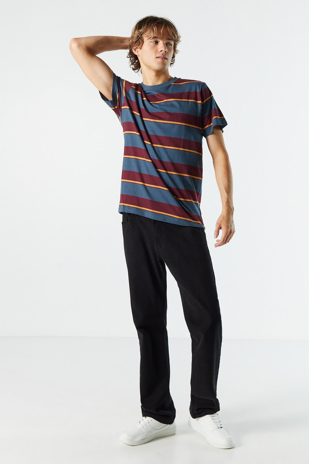 Striped Crewneck T-Shirt Striped Crewneck T-Shirt 3