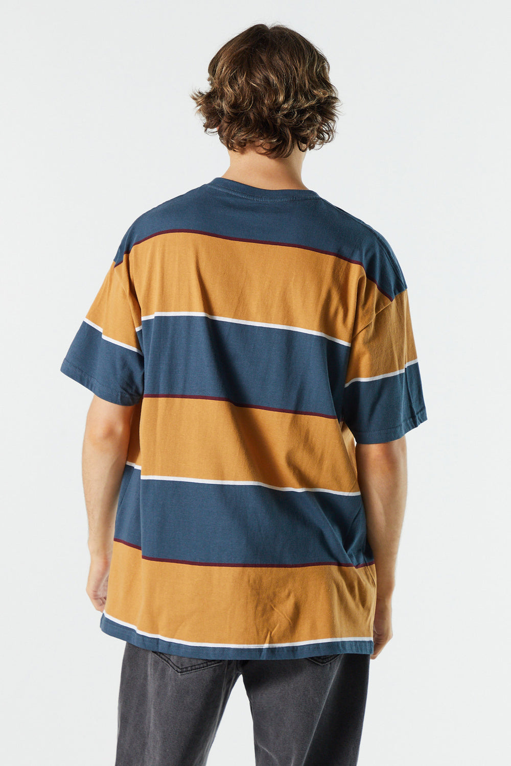 Wide Striped Crewneck T-Shirt Wide Striped Crewneck T-Shirt 5