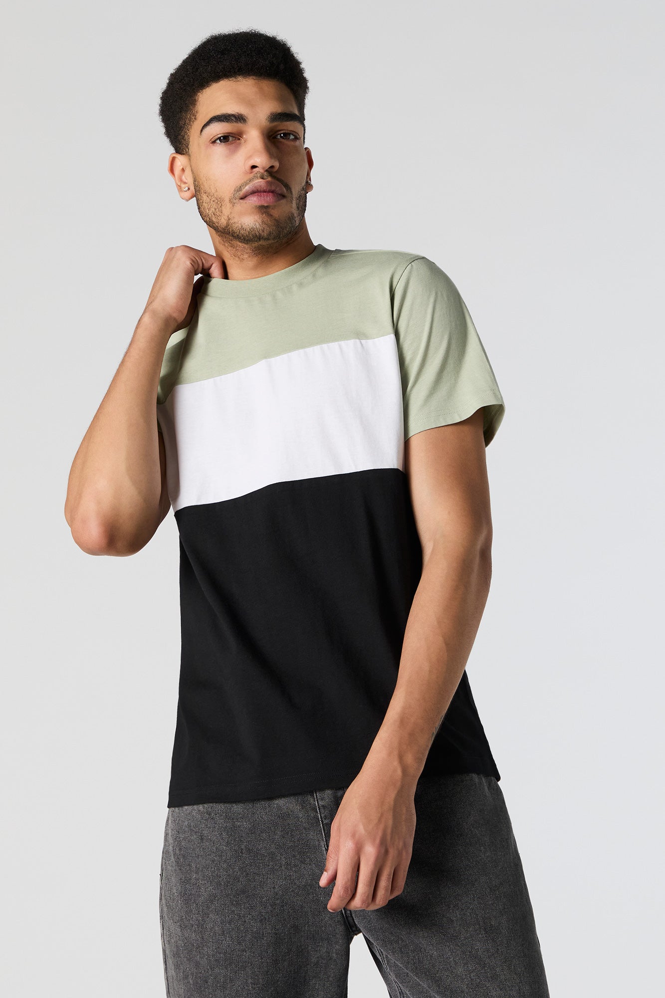 Colourblock Crewneck T-Shirt