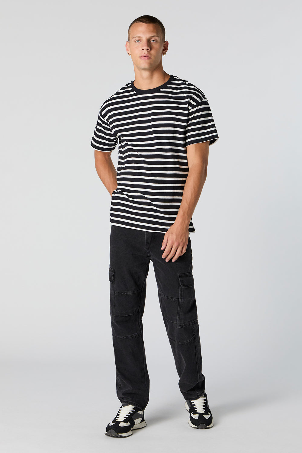 Striped Crewneck T-Shirt Striped Crewneck T-Shirt 3