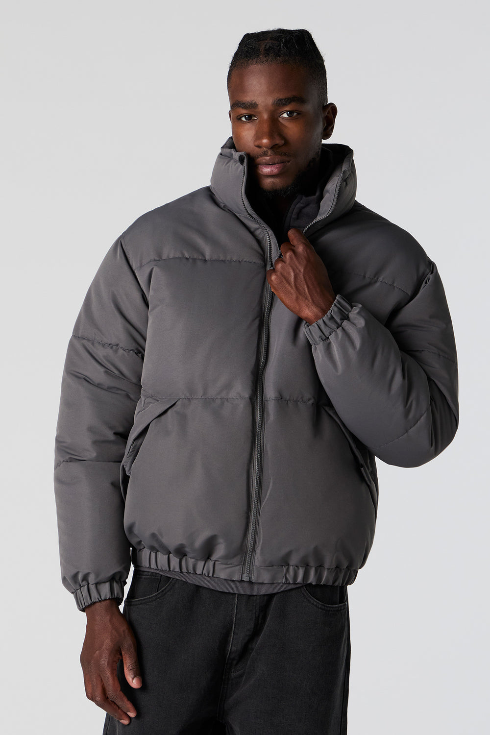 Mock Neck Puffer Jacket Mock Neck Puffer Jacket 1