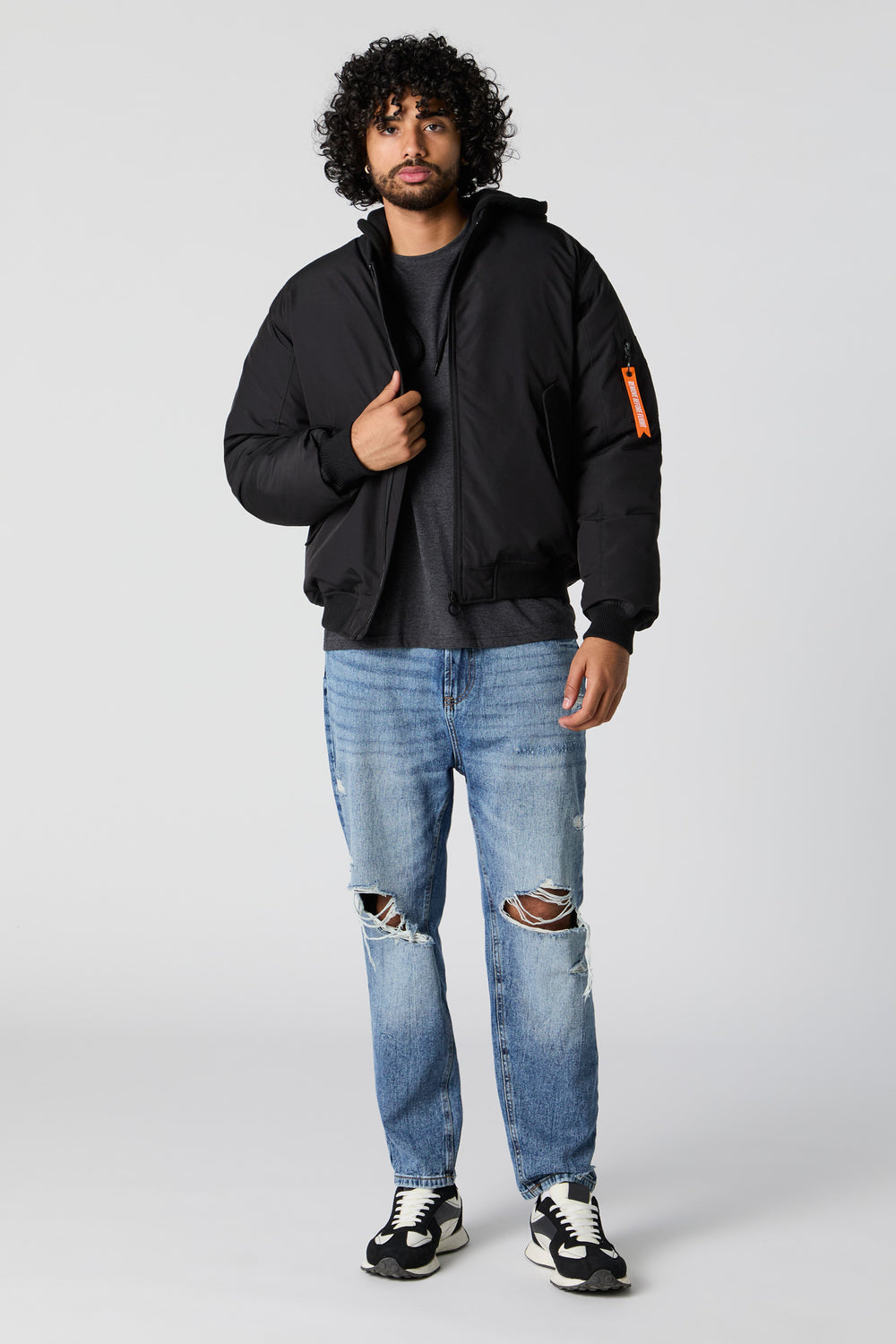 Hooded Bomber Jacket Hooded Bomber Jacket 7