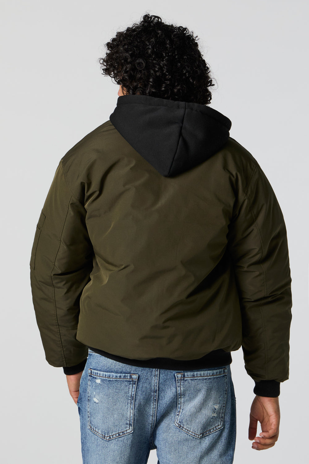 Hooded Bomber Jacket Hooded Bomber Jacket 2